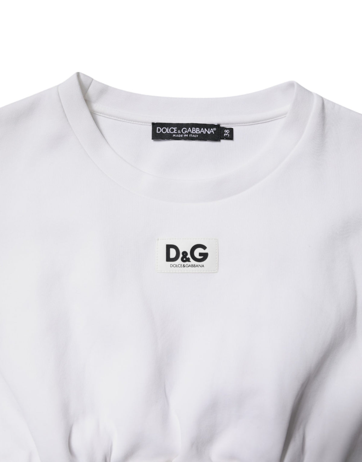 Dolce & Gabbana Weiße Korsett-Bluse aus Baumwollmischung