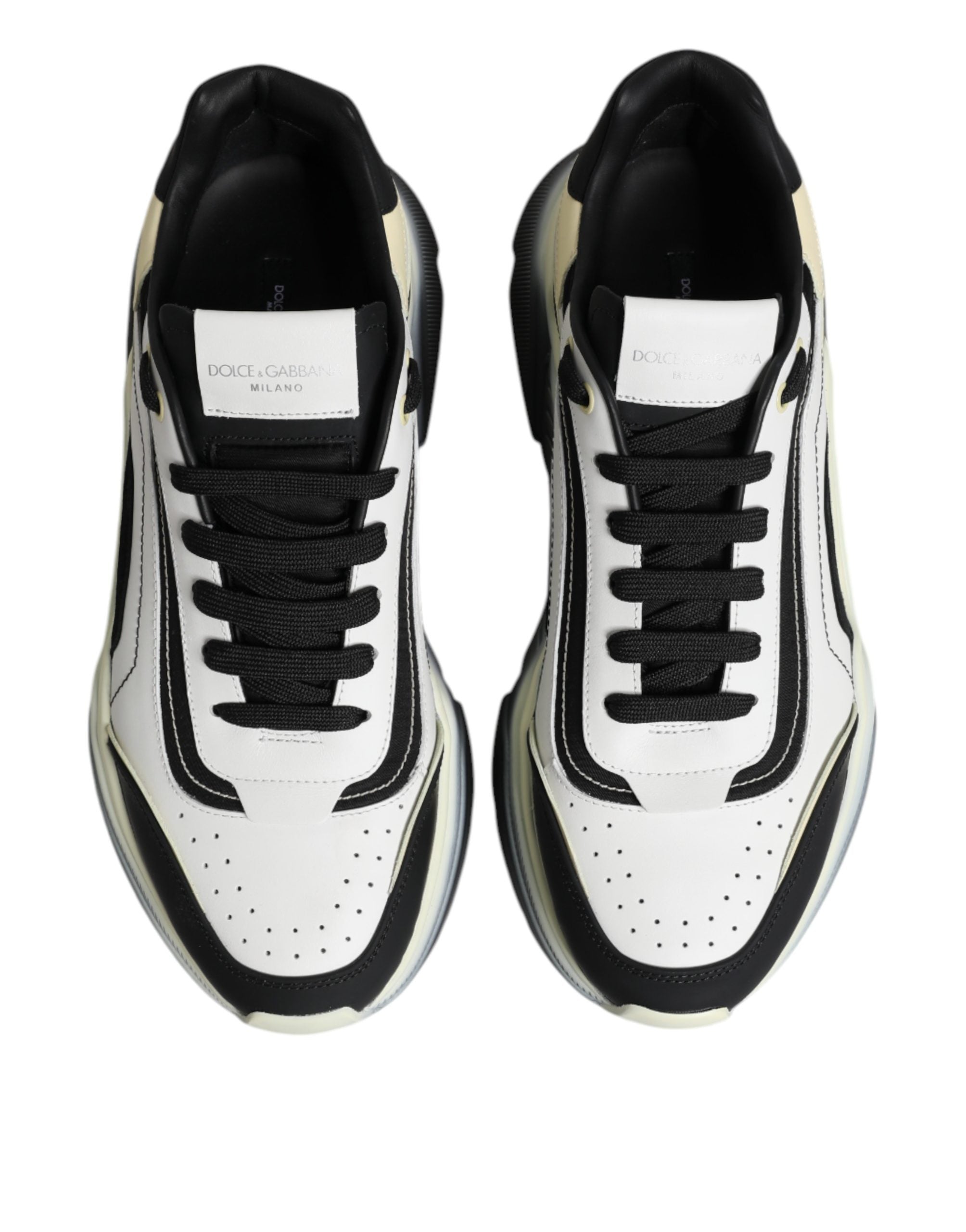 Dolce & Gabbana Daymaster Two-Tone Sneaker in Weiß und Schwarz