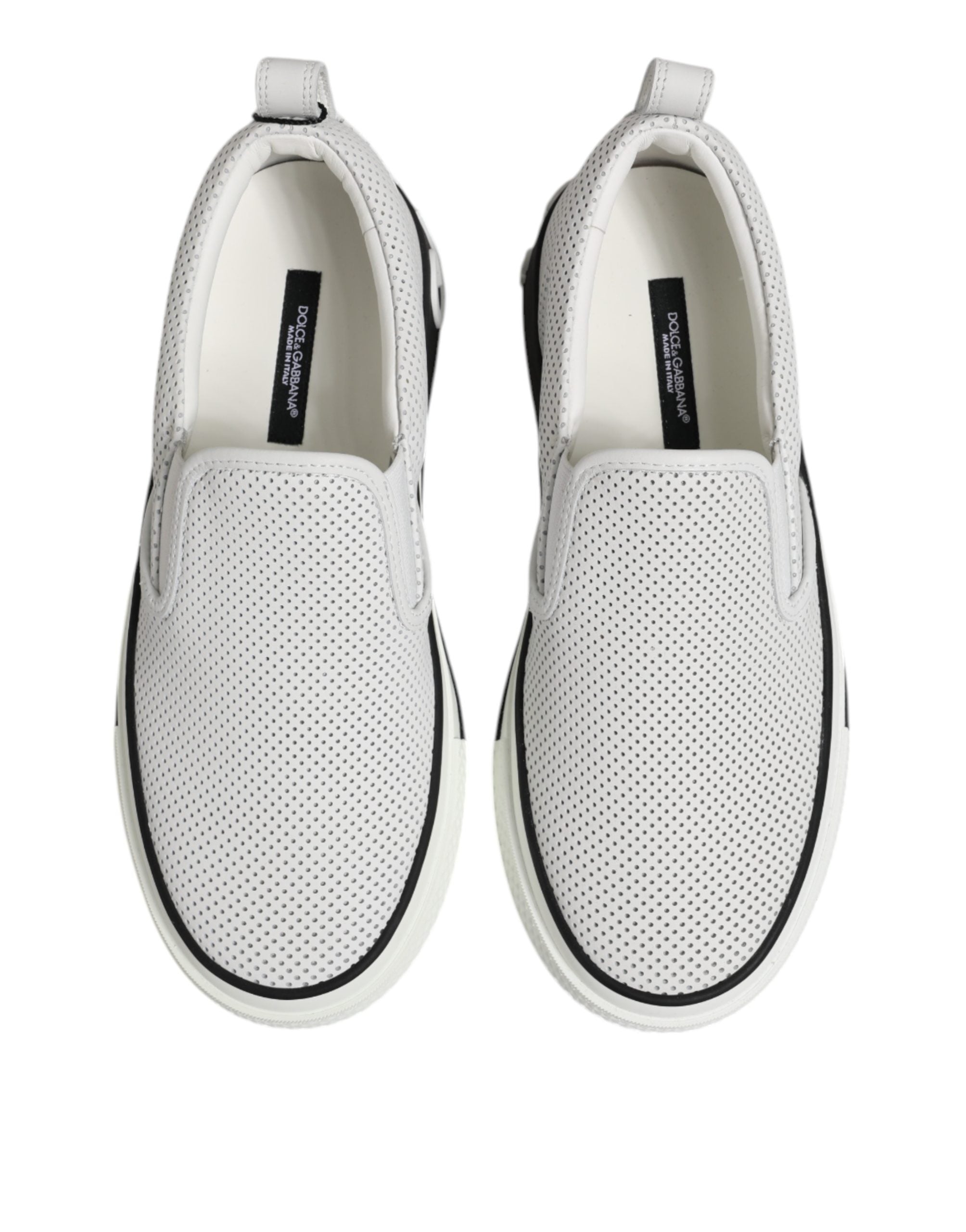 Dolce & Gabbana Weiße perforierte Custom 2.Zero Sneaker