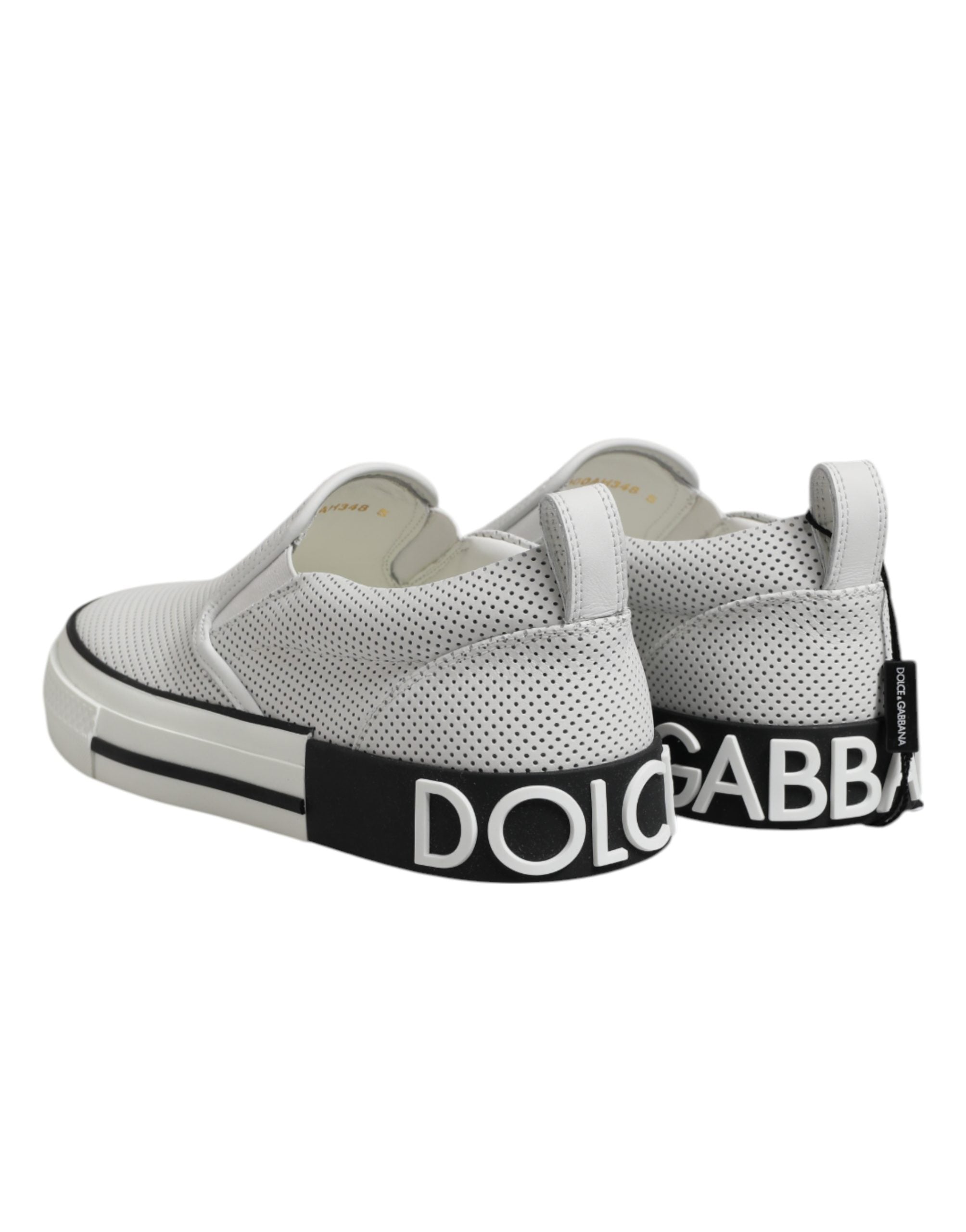 Dolce & Gabbana Weiße perforierte Custom 2.Zero Sneaker