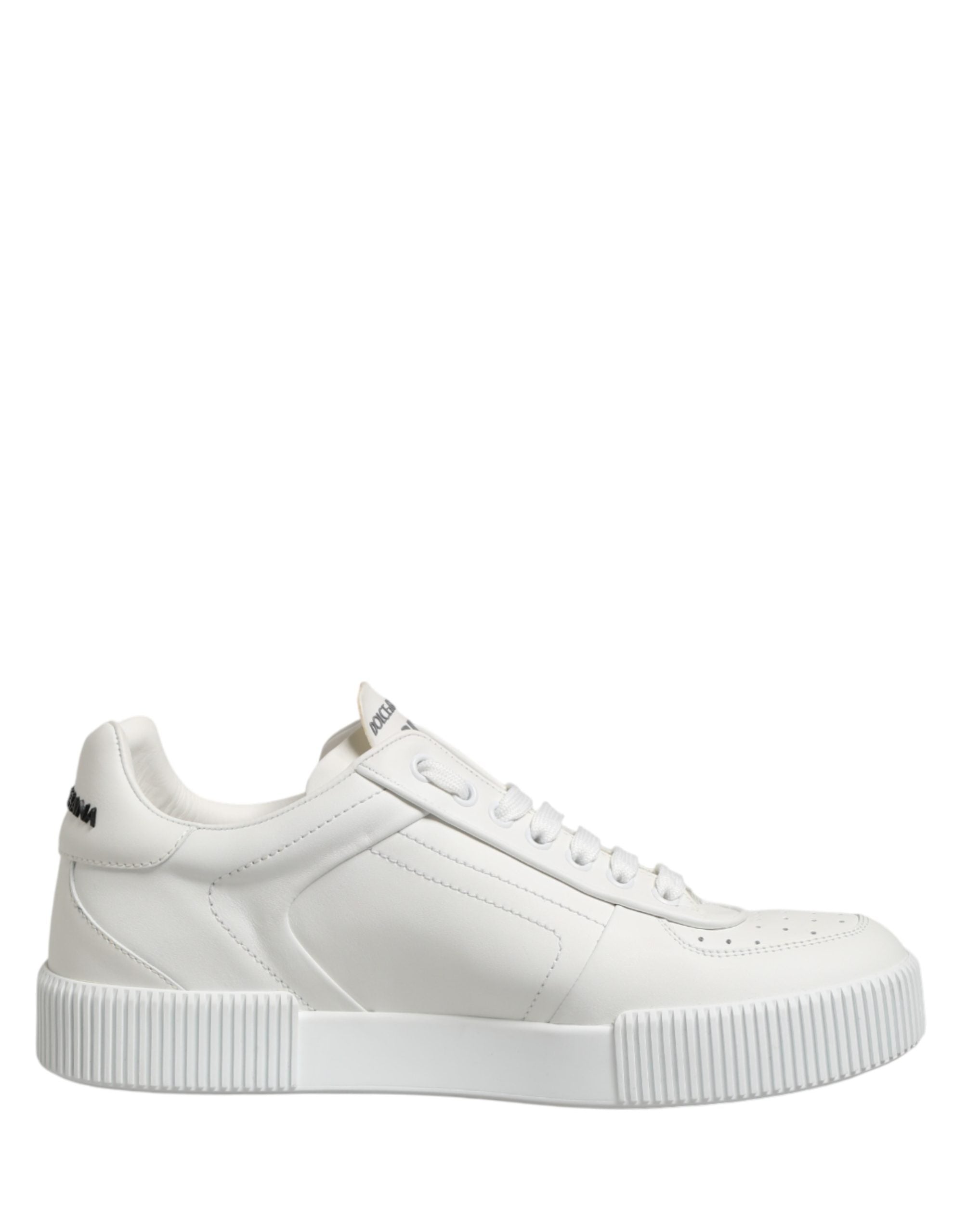 Dolce & Gabbana Weiß Miami Leder Low Top Männer Turnschuhe Schuhe