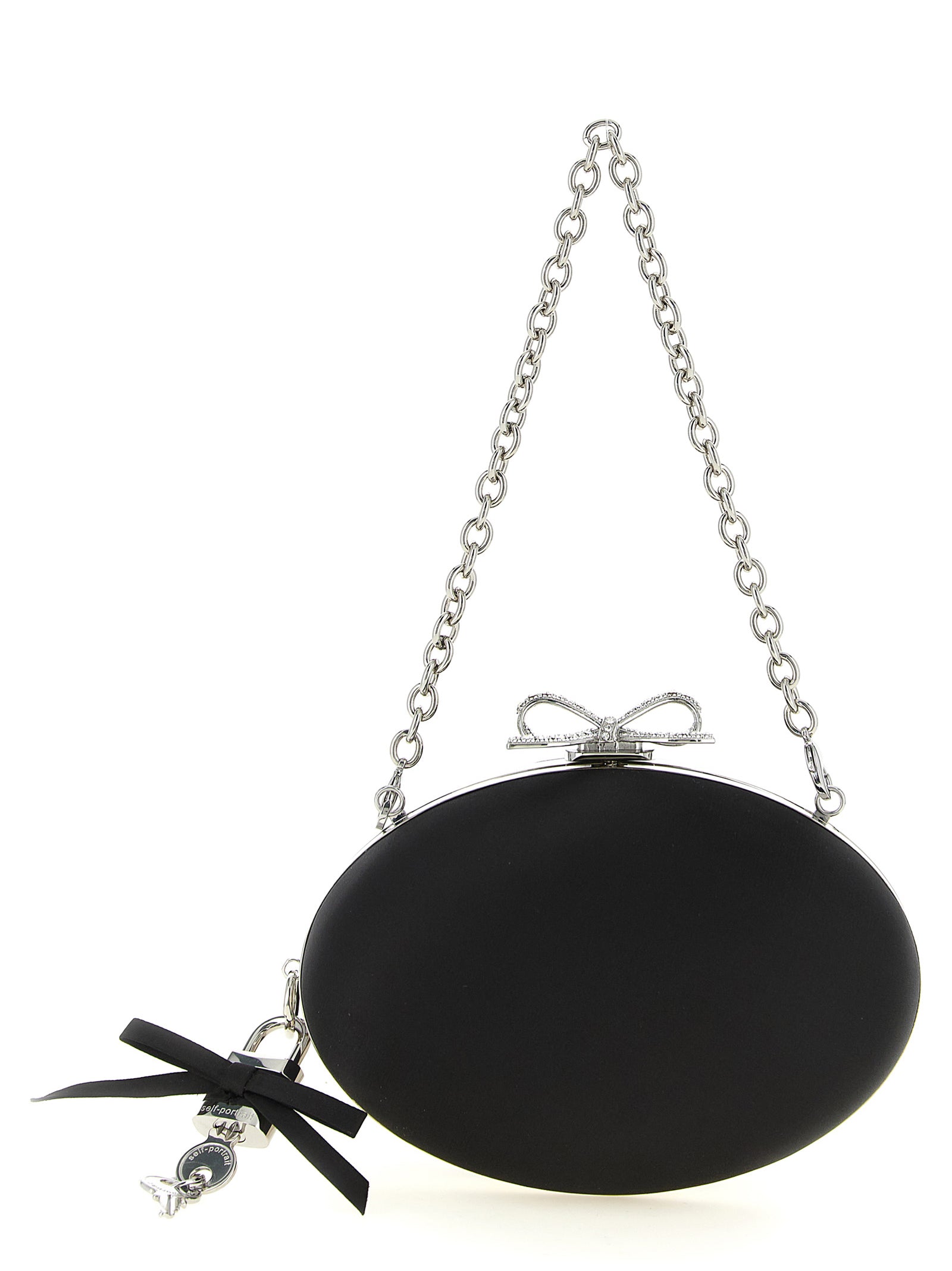 Self-Portrait Schwarze Clutch aus Polyester