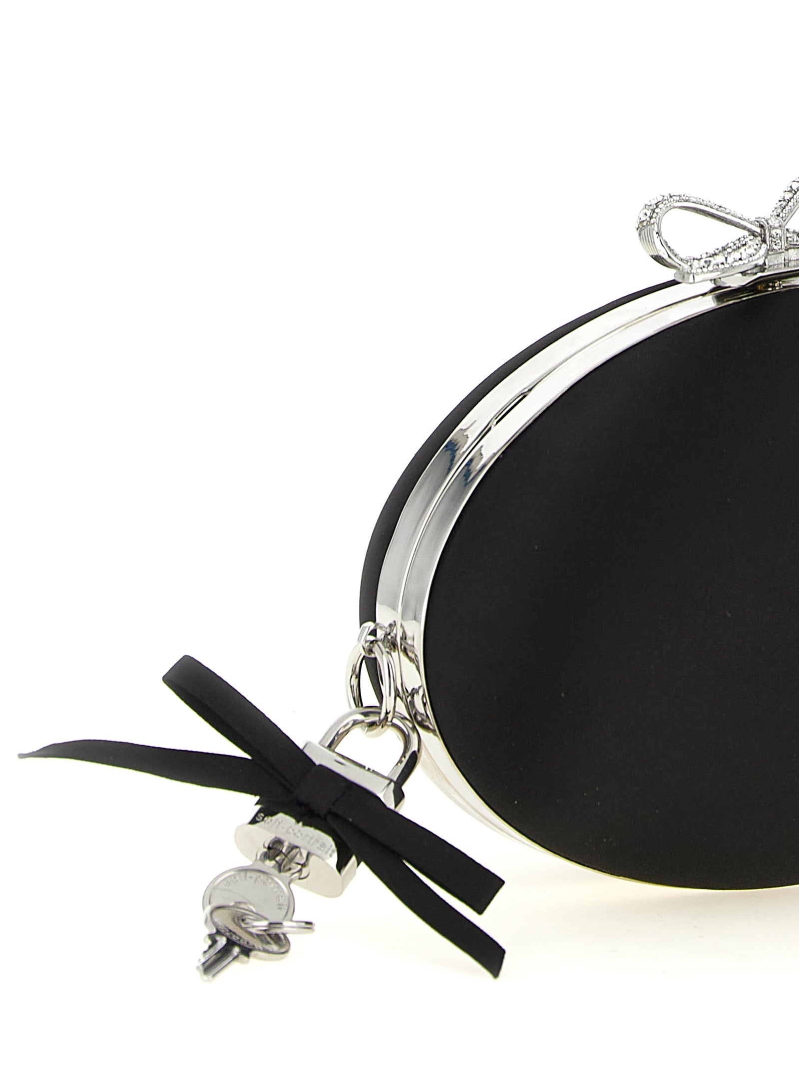 Self-Portrait Schwarze Clutch aus Polyester