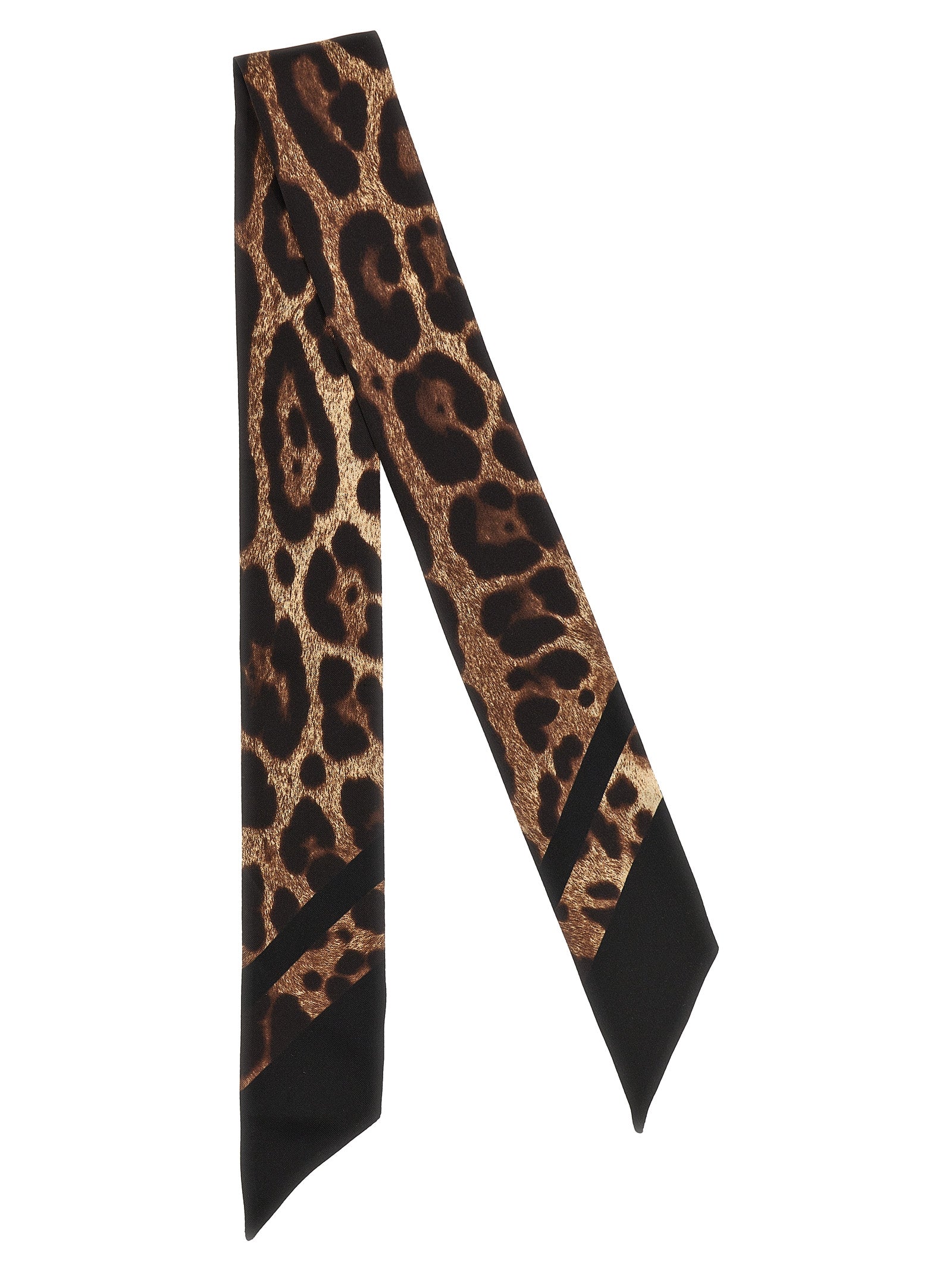 Dolce & Gabbana Brauner Seidenschal
