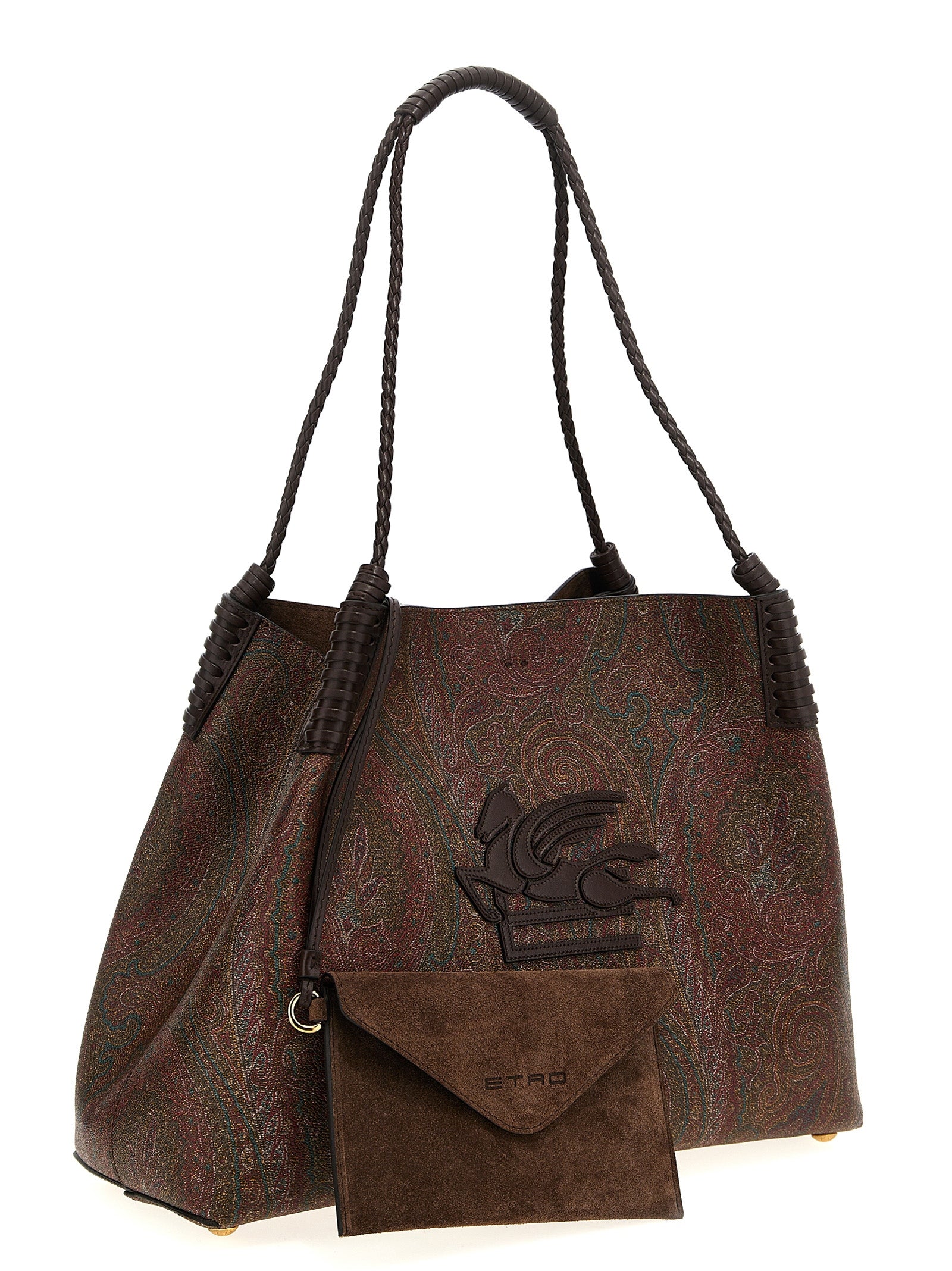Etro Braune Baumwolltasche