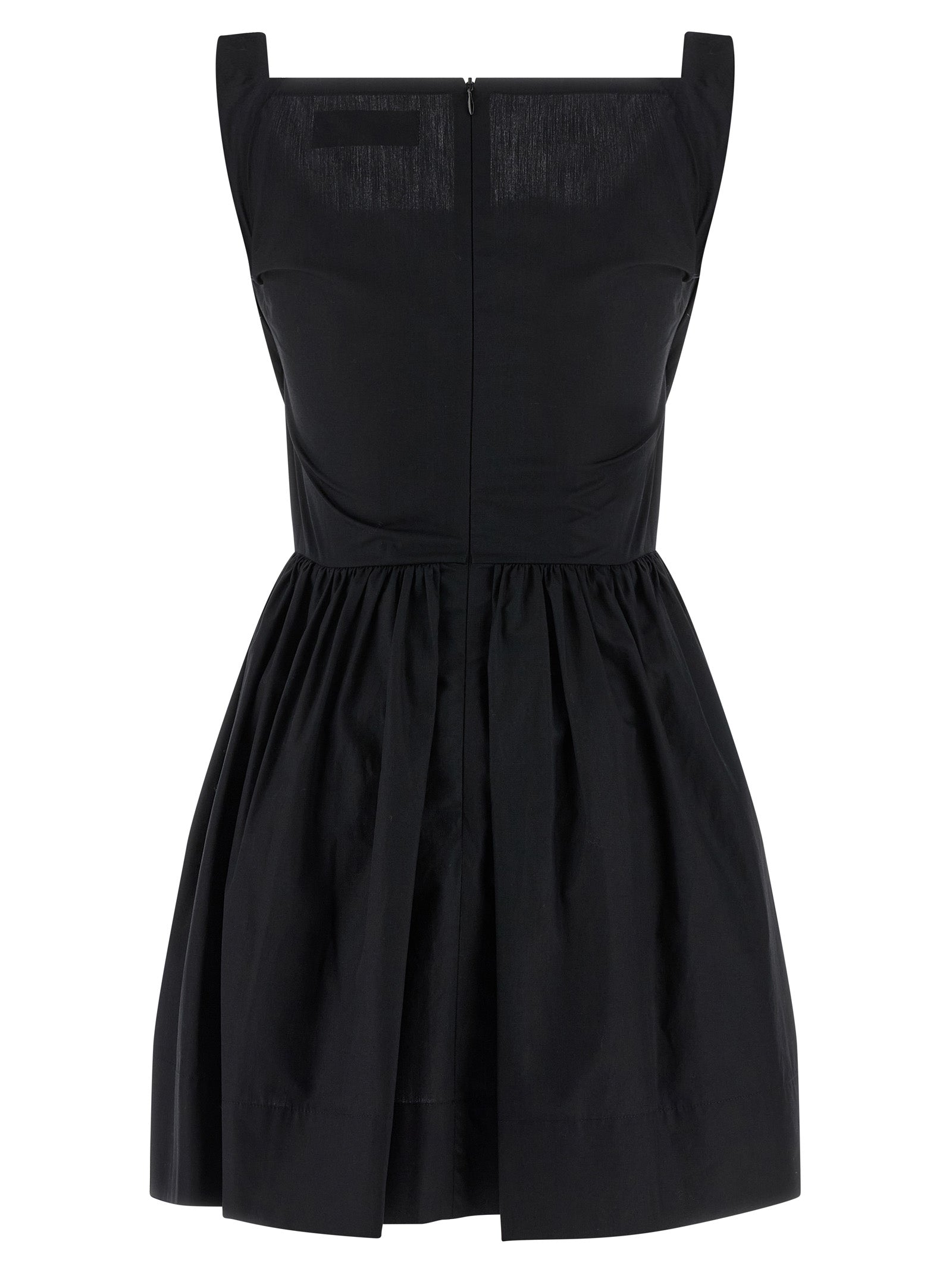Vivienne Westwood Schwarzes kurzes Baumwollkleid