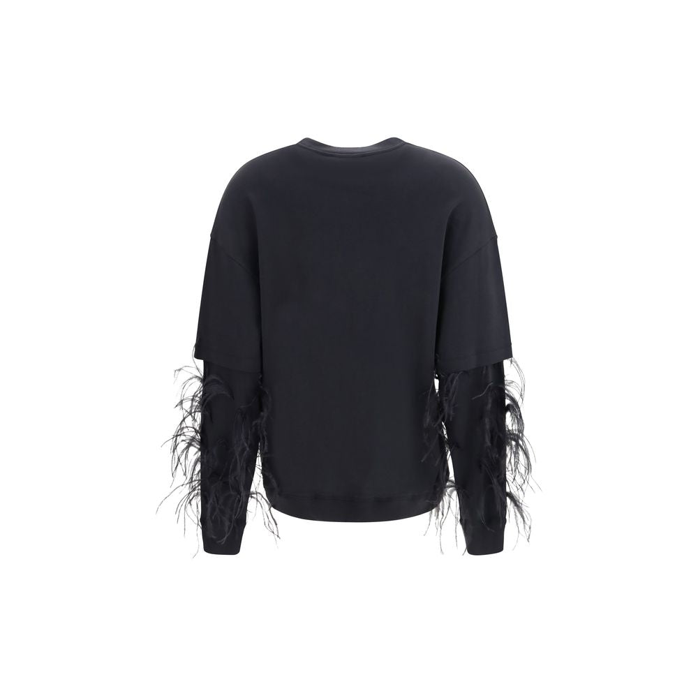 Darkpark Schwarzer Baumwoll-Sweatshirt