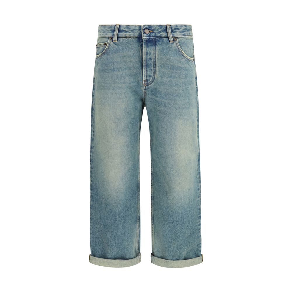 Darkpark Blaue Baumwoll-Boyfriend-Jeans