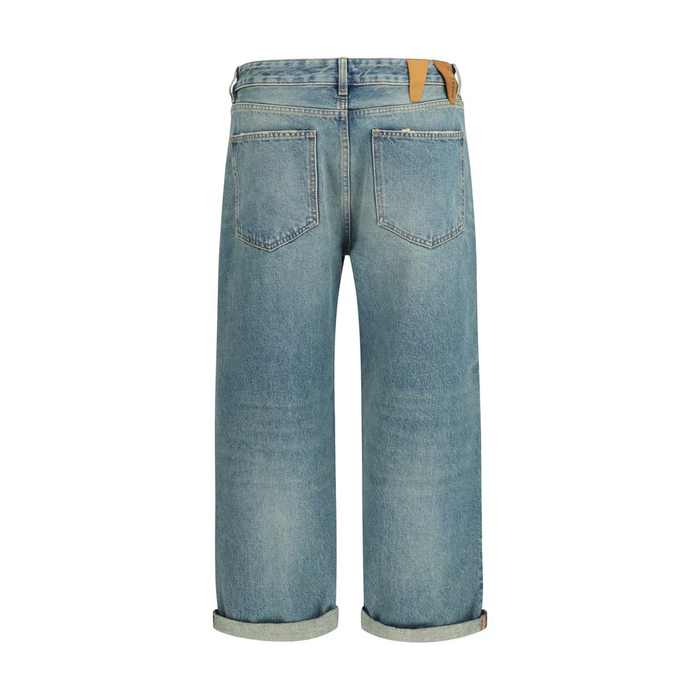 Darkpark Blaue Baumwoll-Boyfriend-Jeans