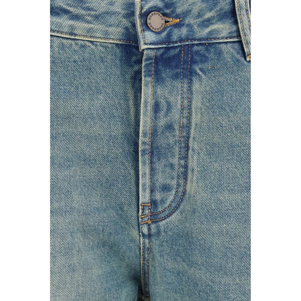 Darkpark Blaue Baumwoll-Boyfriend-Jeans
