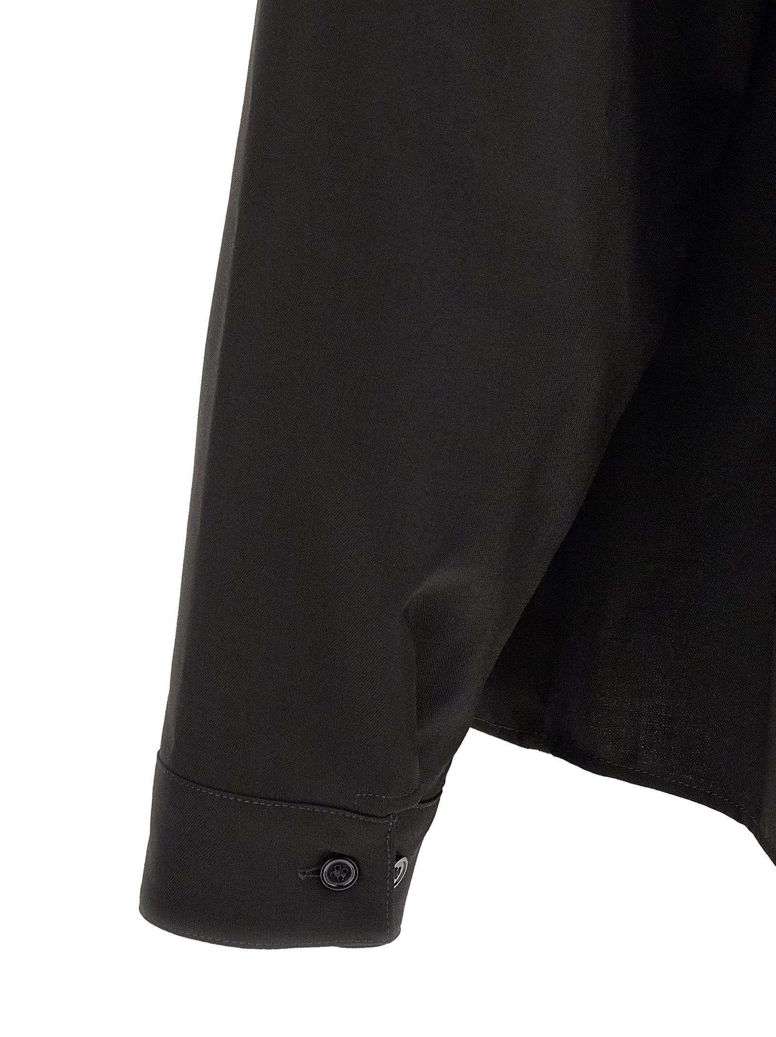 Marni Schwarze Bluse aus reiner Schurwolle