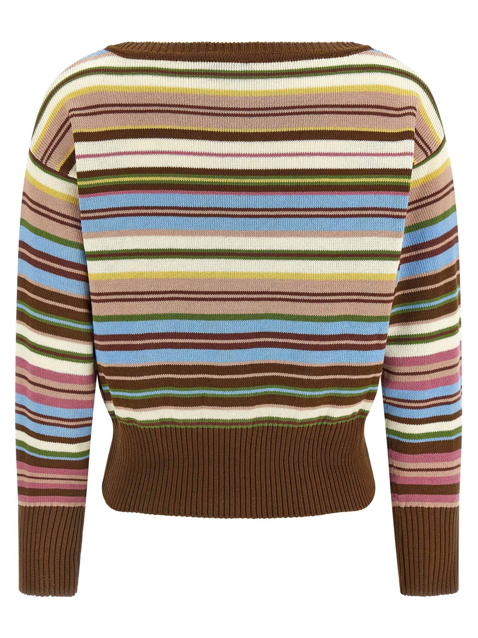 Max Mara Mehrfarbige Baumwollstrickjacke