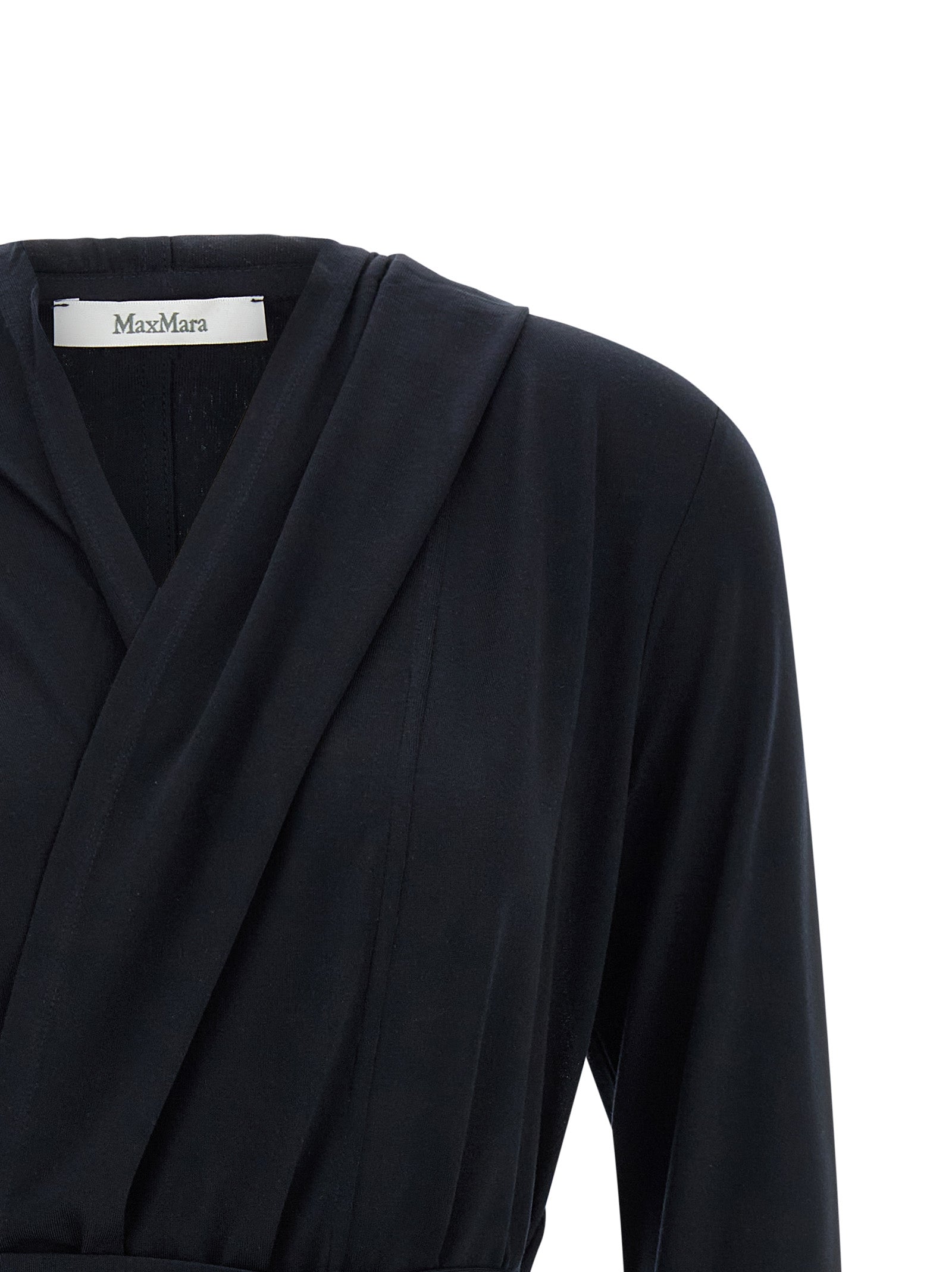 Max Mara Blauer Lyocell-Strickjacke