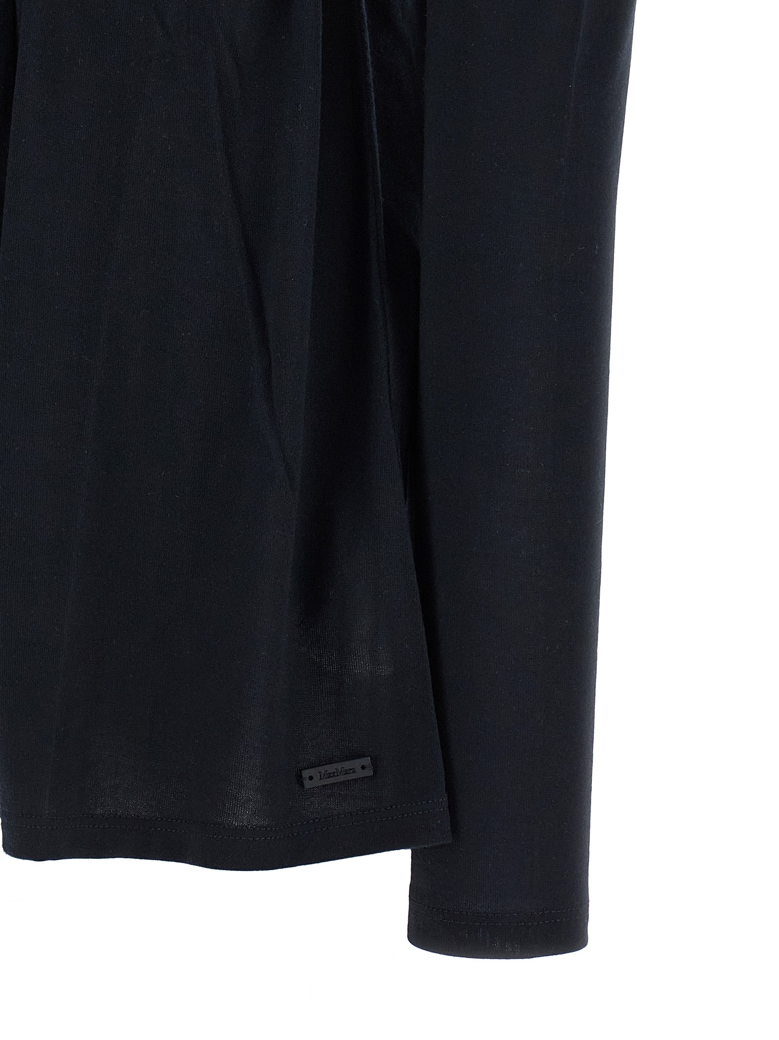 Max Mara Blauer Lyocell-Strickjacke