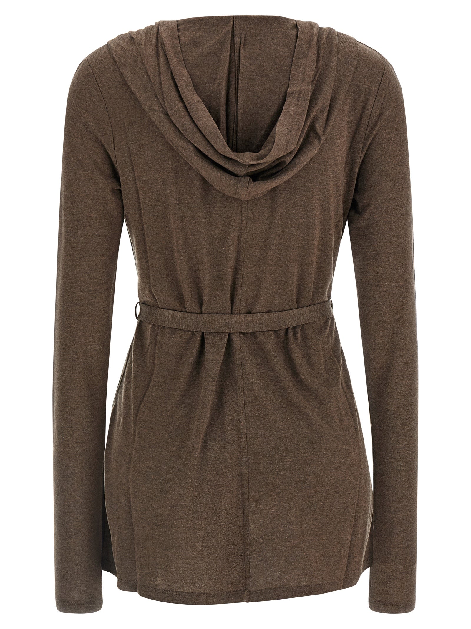 Max Mara Brauner Lyocell-Strickjacke