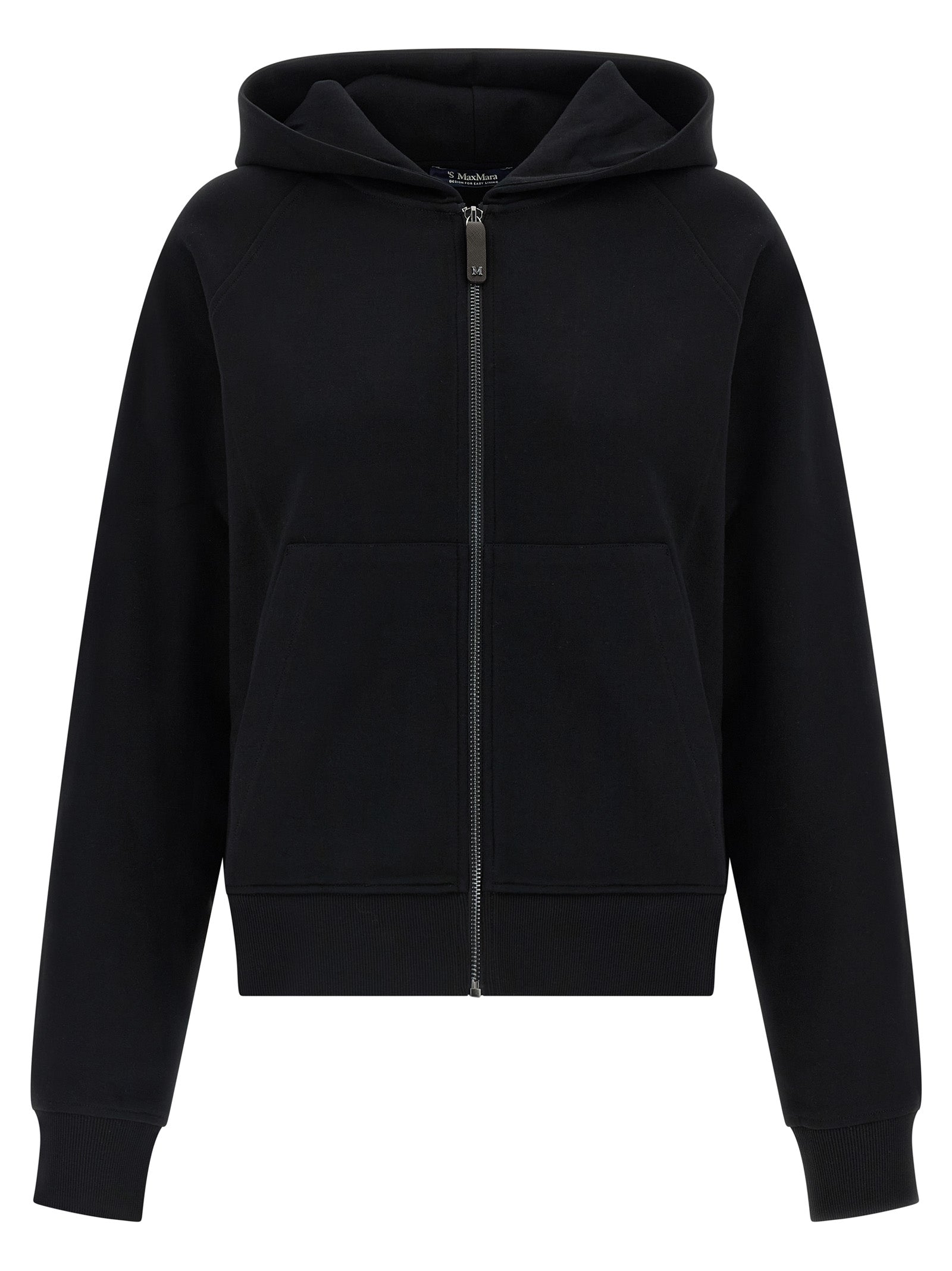 'S Max Mara Schwarzer Baumwoll-Sweatshirt