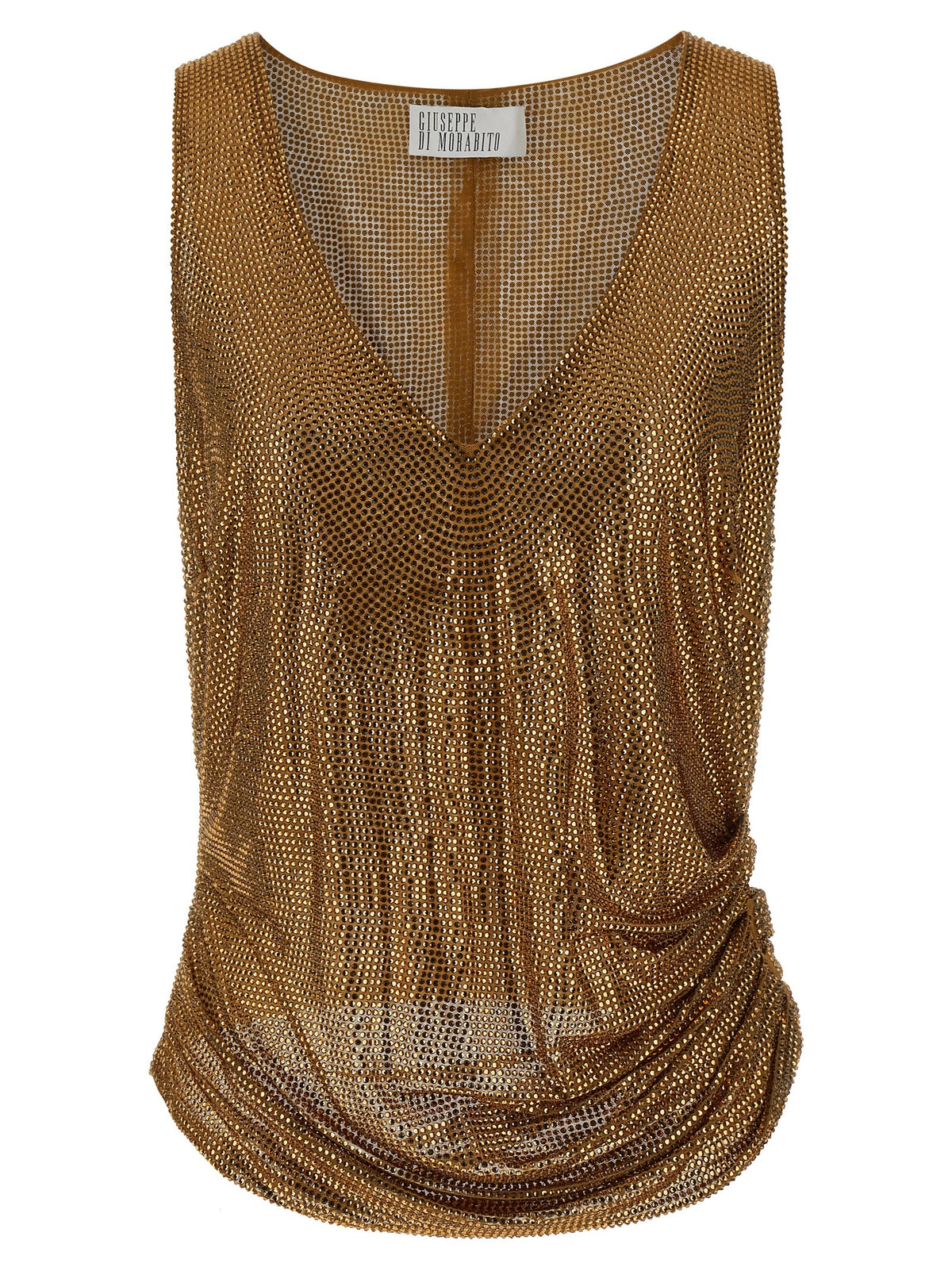 Giuseppe Di Morabito Goldfarbene Polyamid-Tanktops