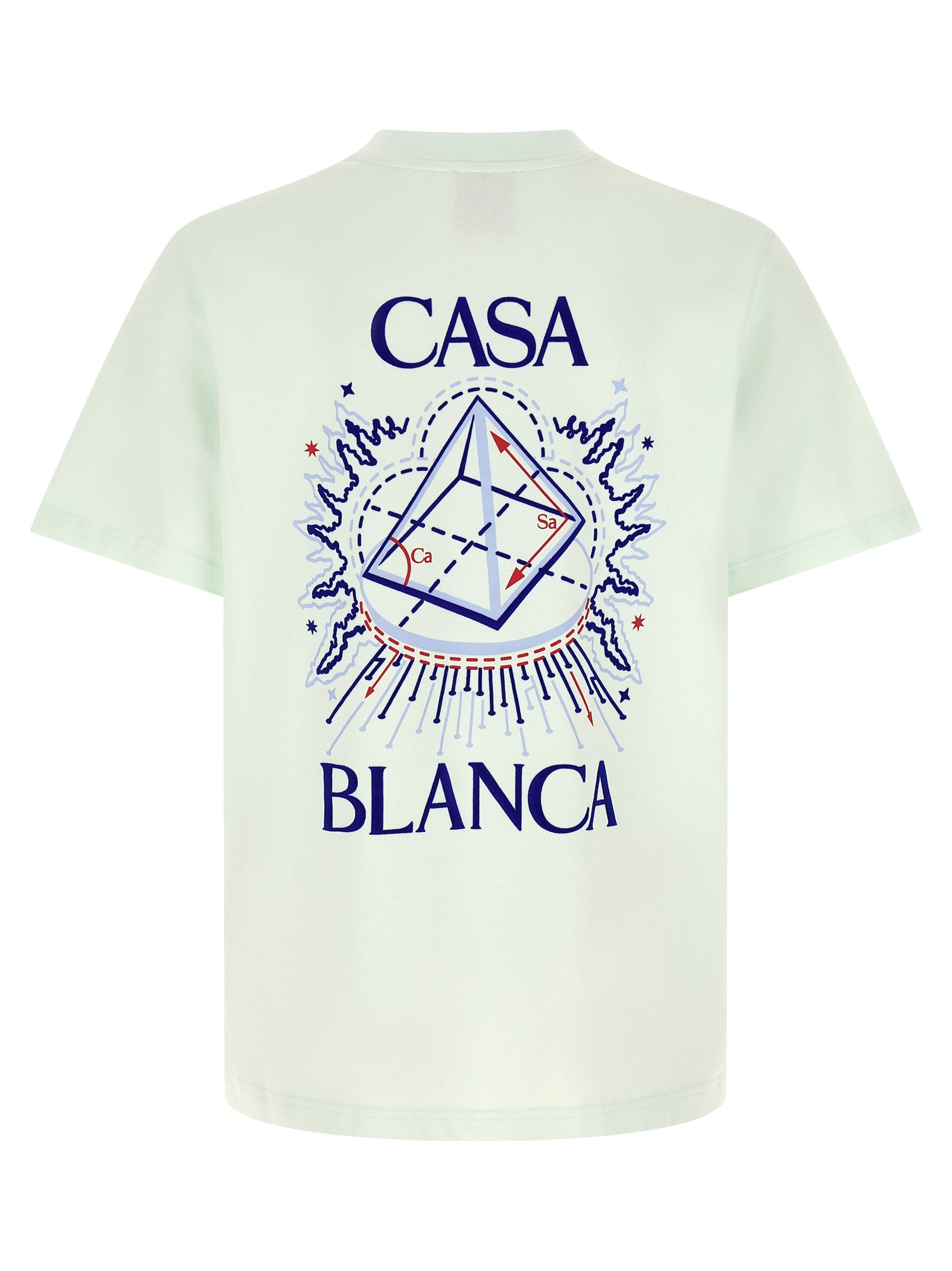 Casablanca Blaues Bio-Baumwoll-T-Shirt