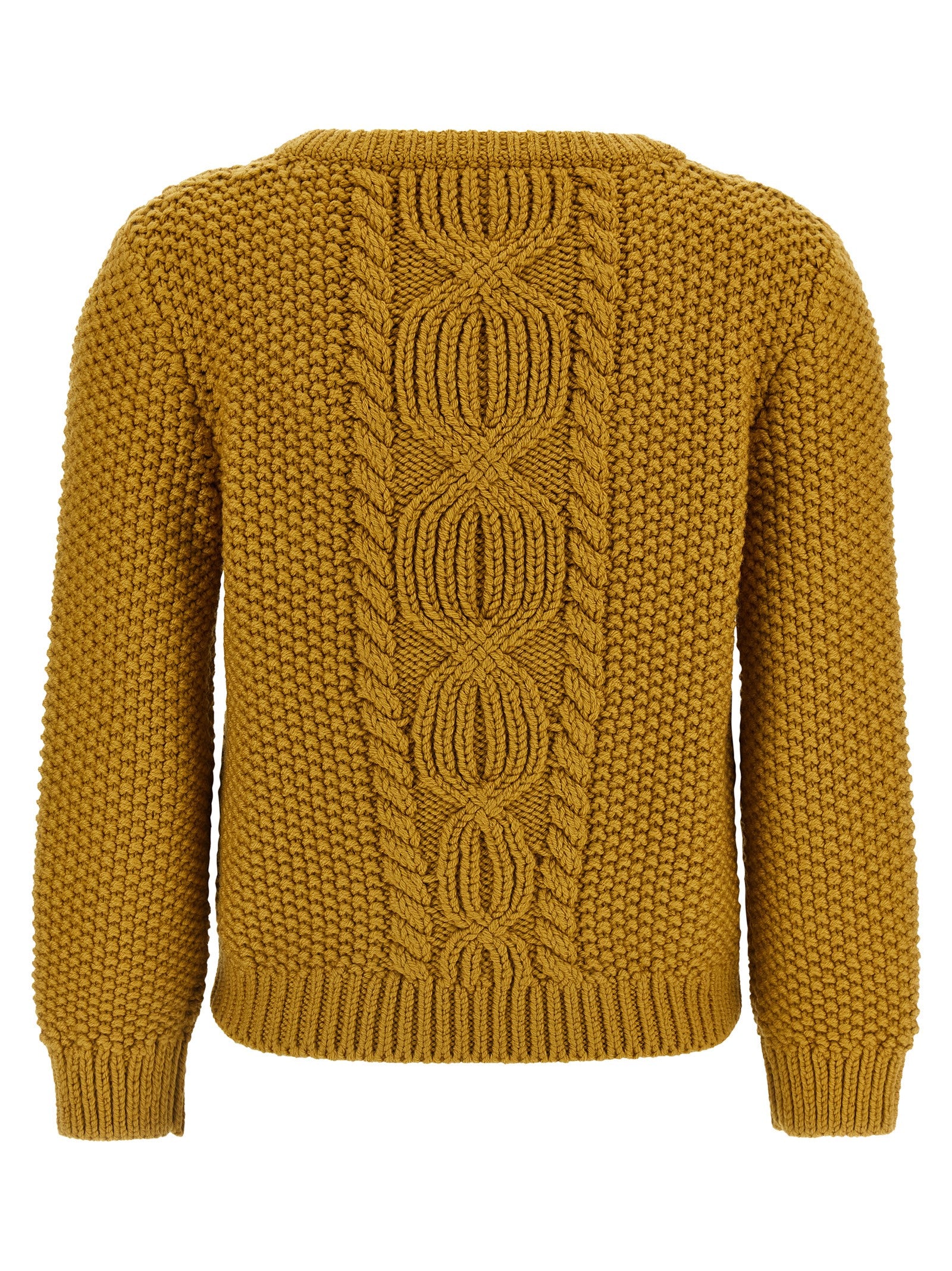 Saint Laurent Zweifarbige Wollstrickjacke