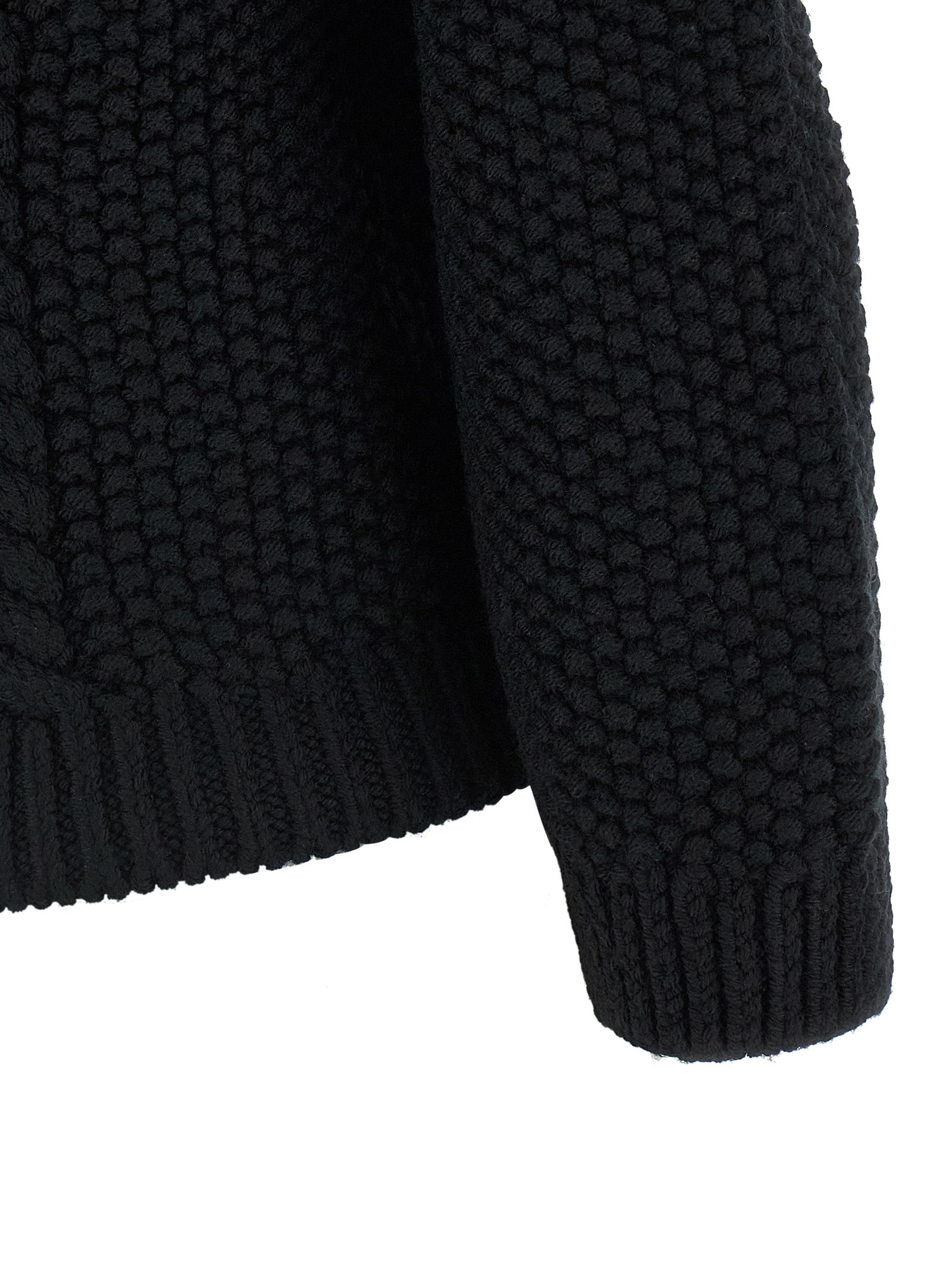 Saint Laurent Schwarzer Wollcardigan