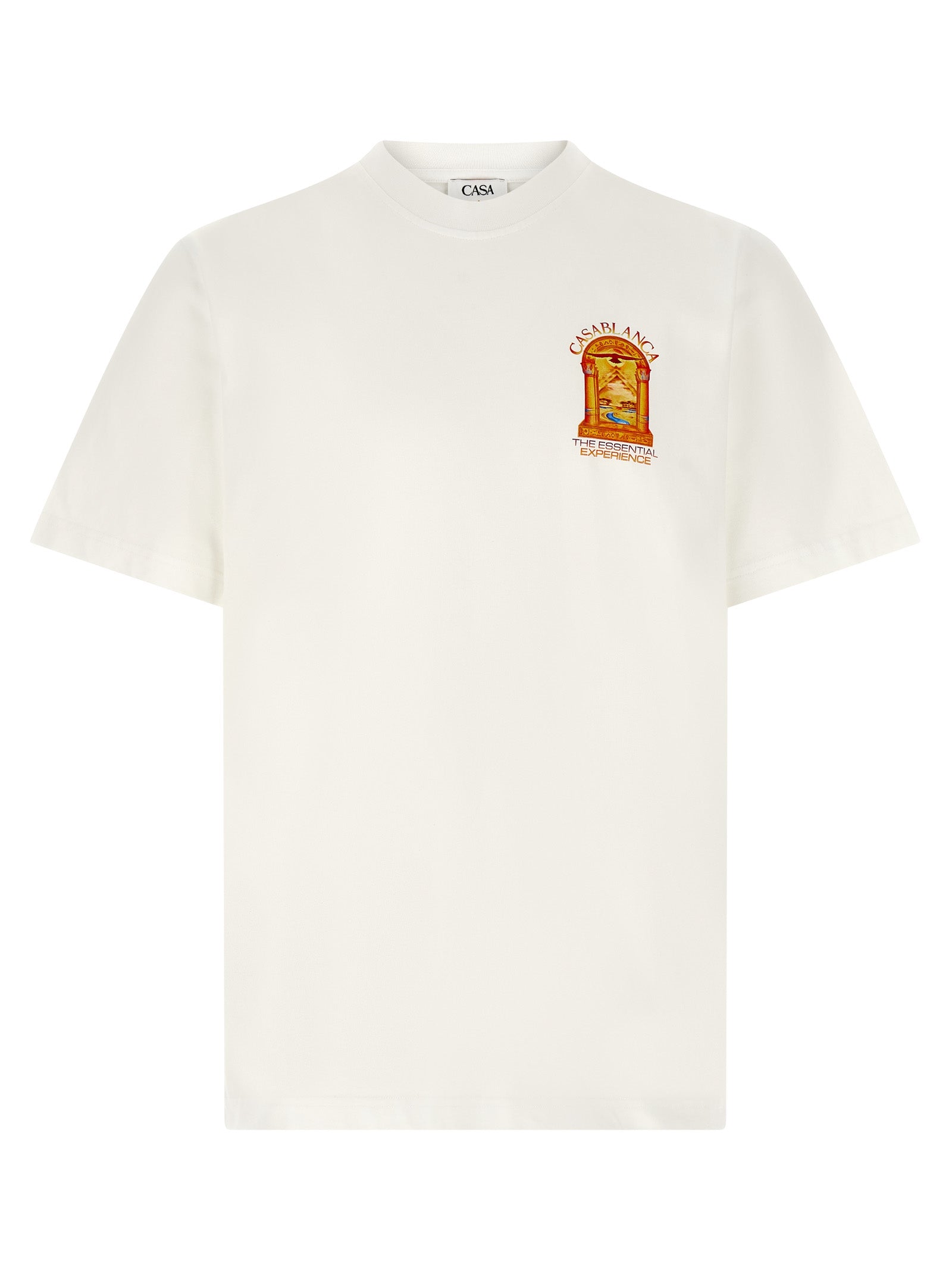 Casablanca Weißes T-Shirt aus Bio-Baumwolle