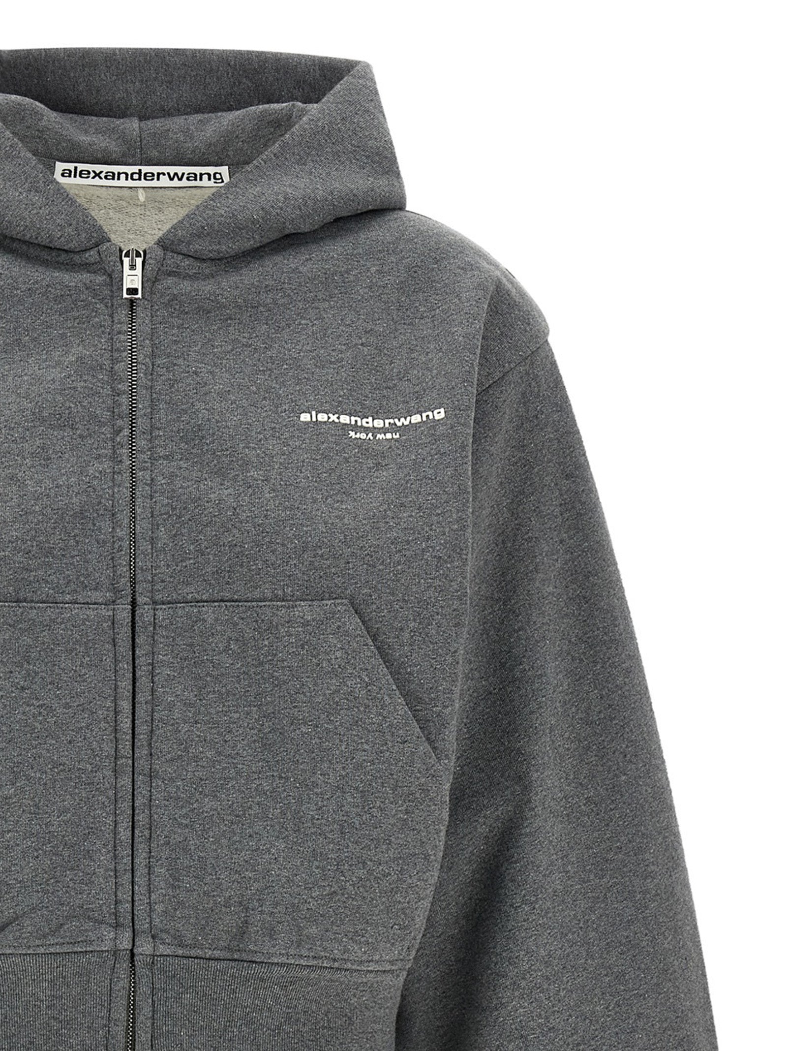 Alexander Wang Grauer Baumwollpullover
