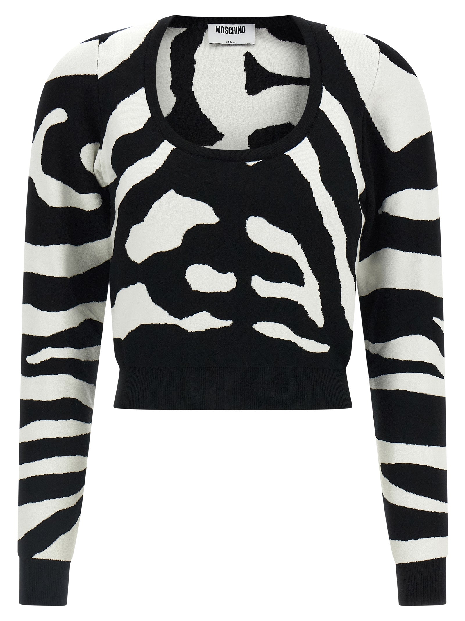 Moschino Schwarzer Cardigan aus Viskose