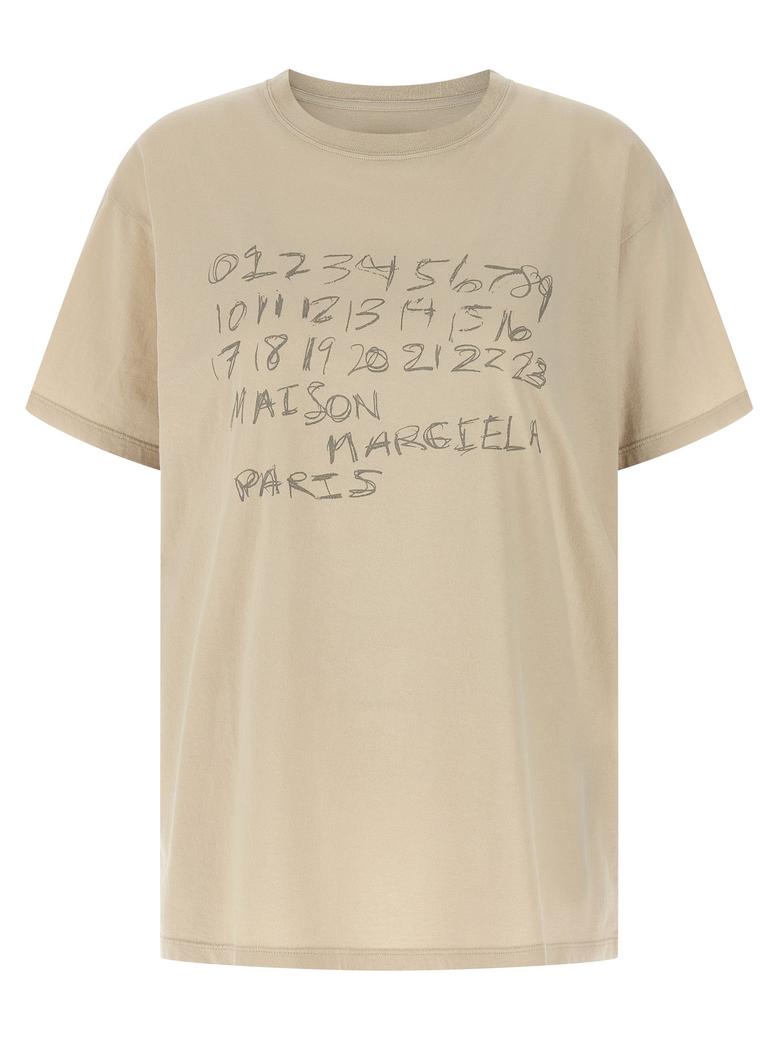 Maison Margiela Beiges Baumwoll-T-Shirt