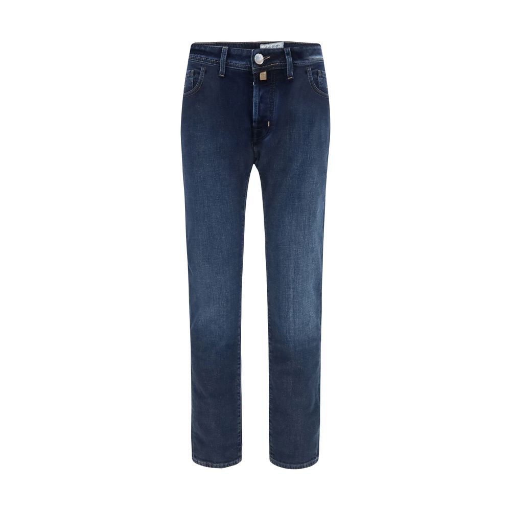 Jacob Cohen Blaue Jeans aus Baumwolle, Tapered Fit