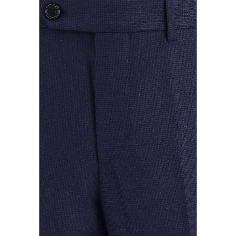 Brunello Cucinelli Blaue Hose aus Wolle Oves Aries