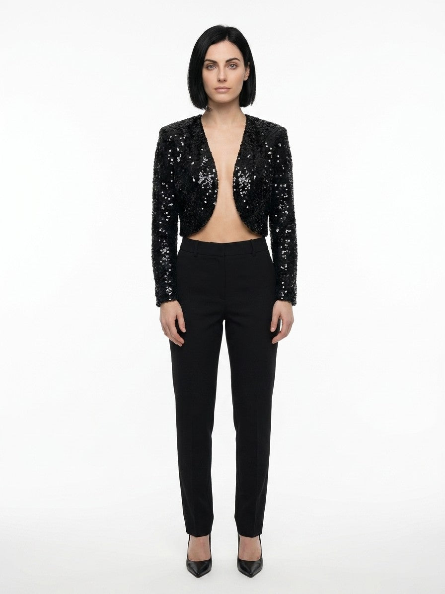 Dolce & Gabbana Schwarze Bikerjacke aus Polyester