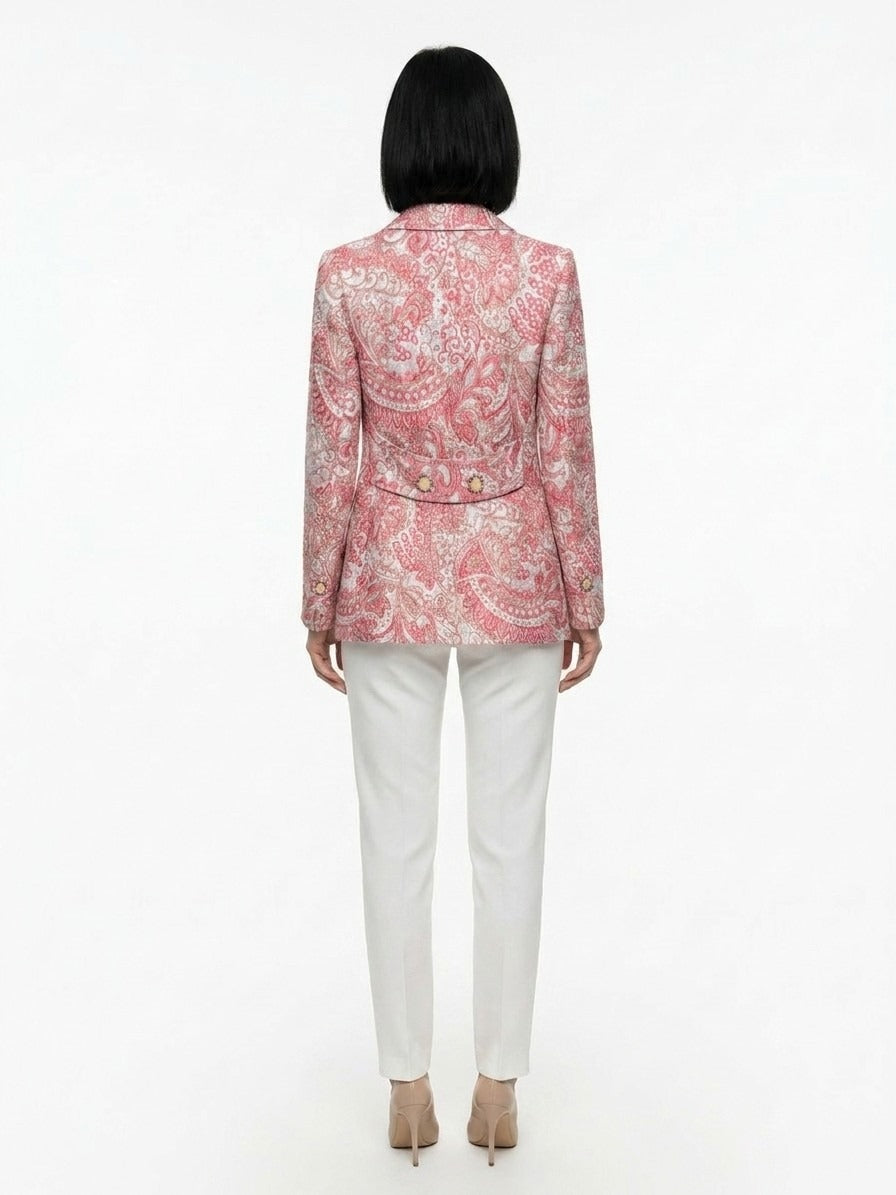 Dolce & Gabbana Mehrfarbiger Blazer aus Metallic-Fasern