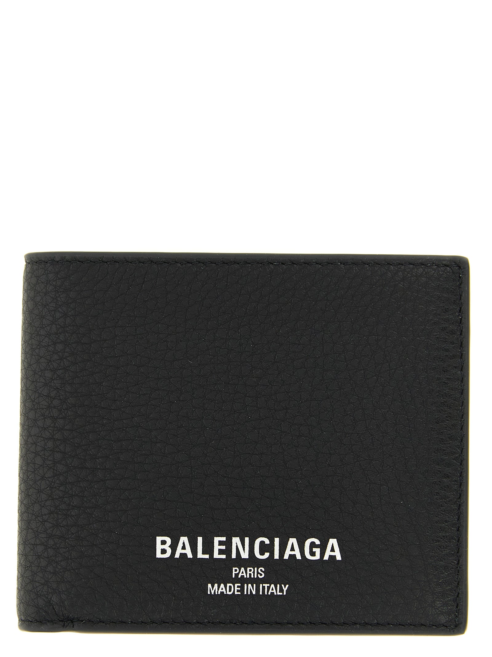 Balenciaga Schwarzes Kalbsleder Portemonnaie
