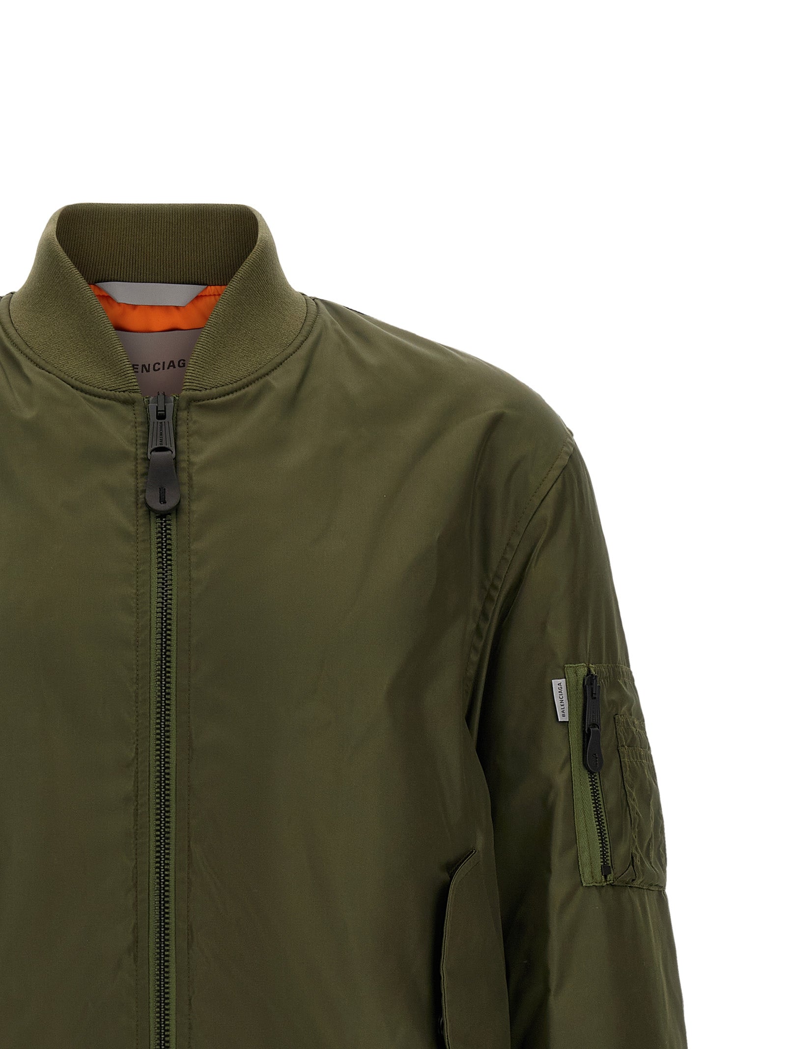 Balenciaga Zweifarbige Polyamid-Bomberjacke