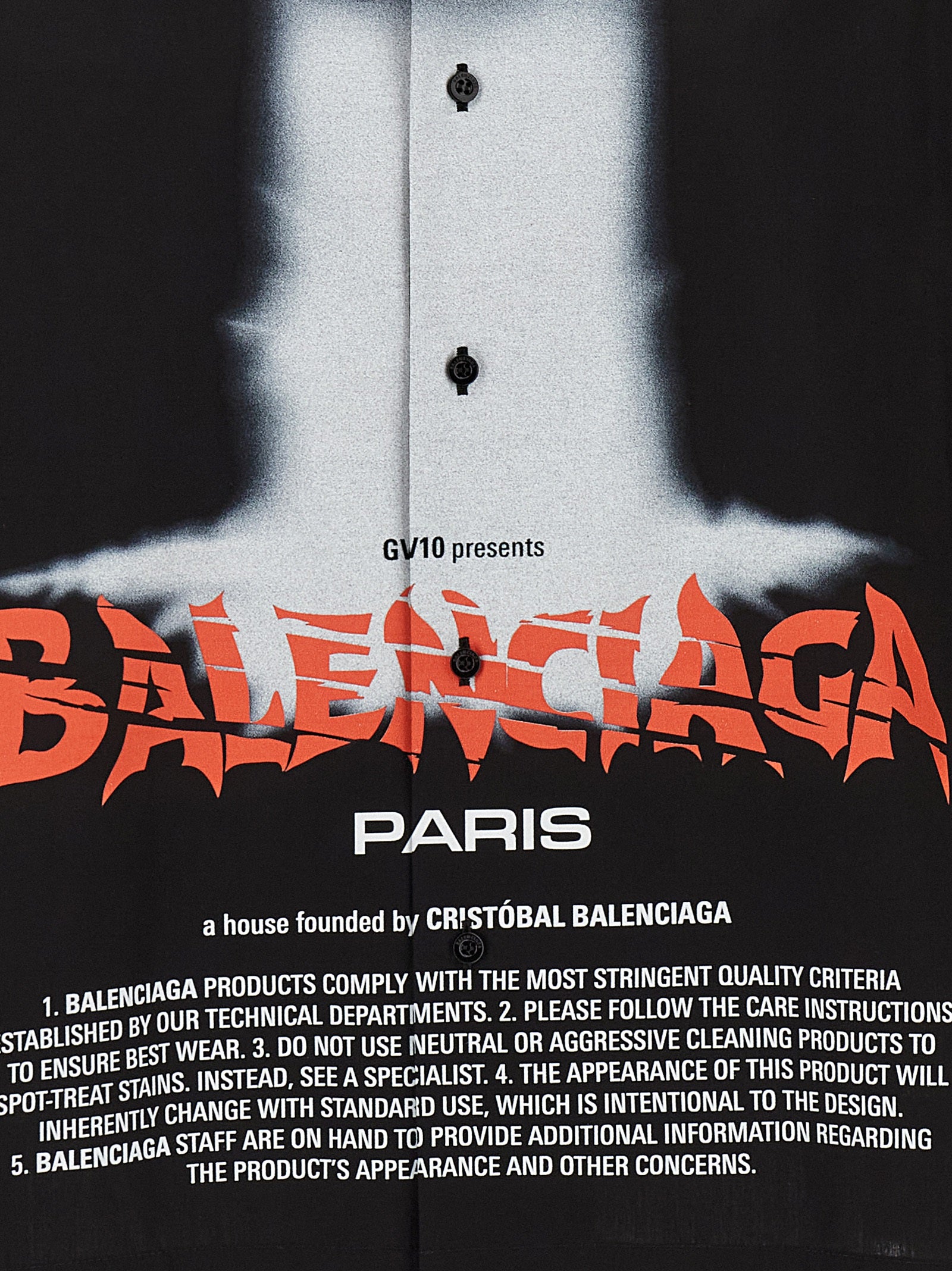 Balenciaga Schwarze Baumwollbluse