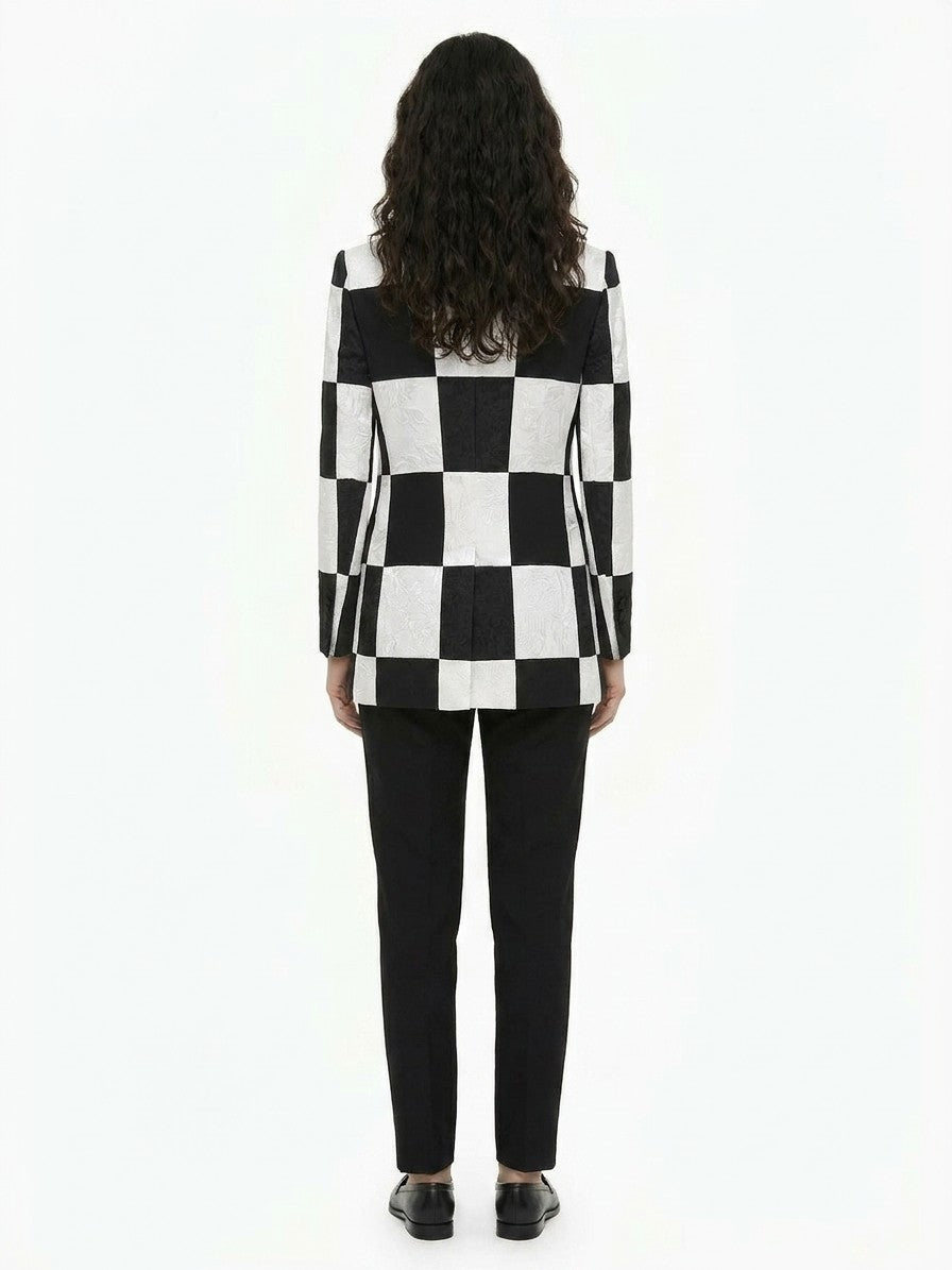 Dolce & Gabbana Mehrfarbiger Blazer aus Acetat