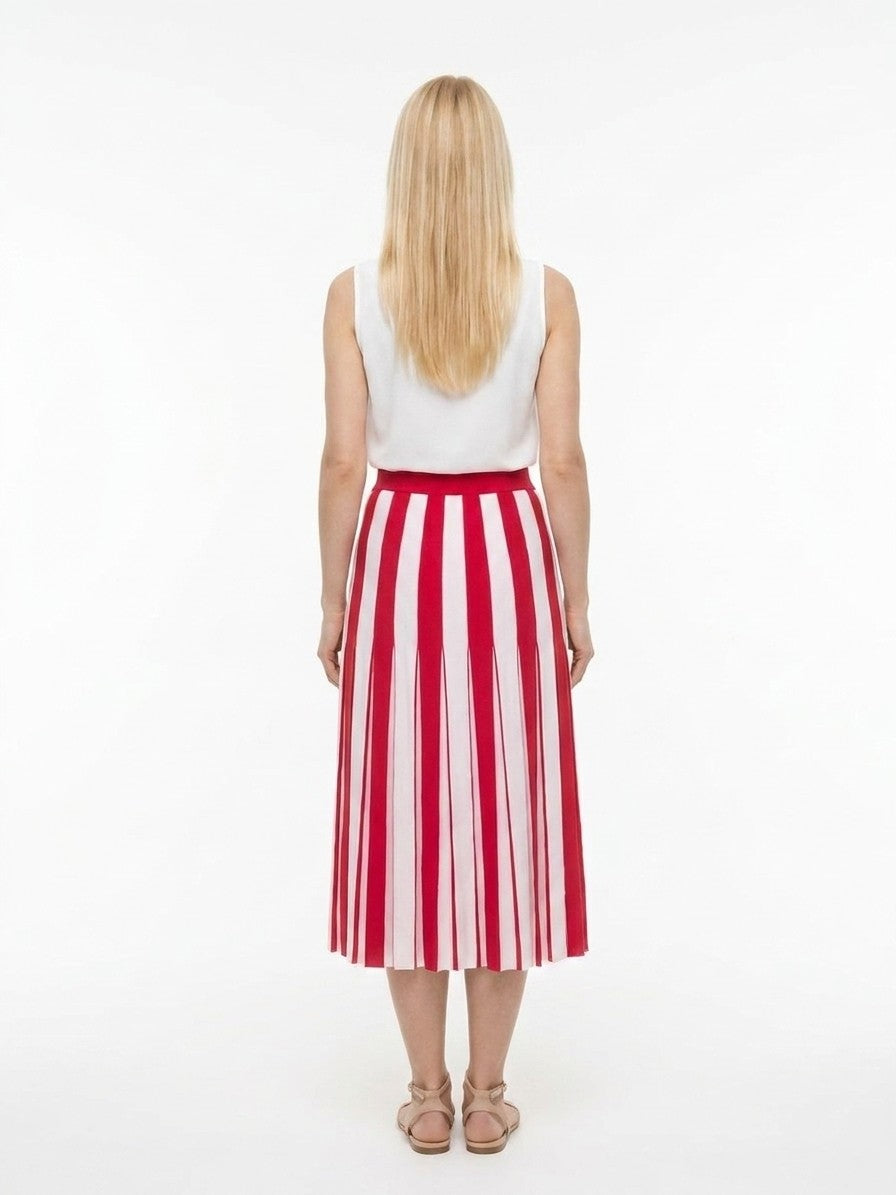 Dolce & Gabbana Midi-Rock aus Bicolor-Elastan