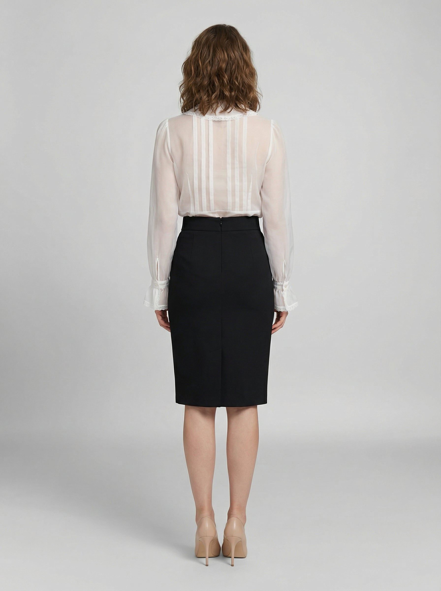 Dolce & Gabbana Weißes Polyamid-Hemd