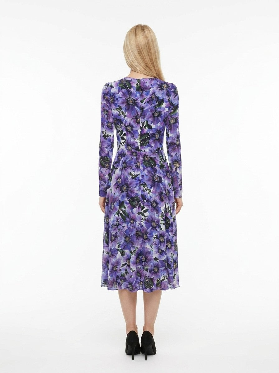 Dolce & Gabbana Mehrfarbiges Seiden-Freizeitkleid