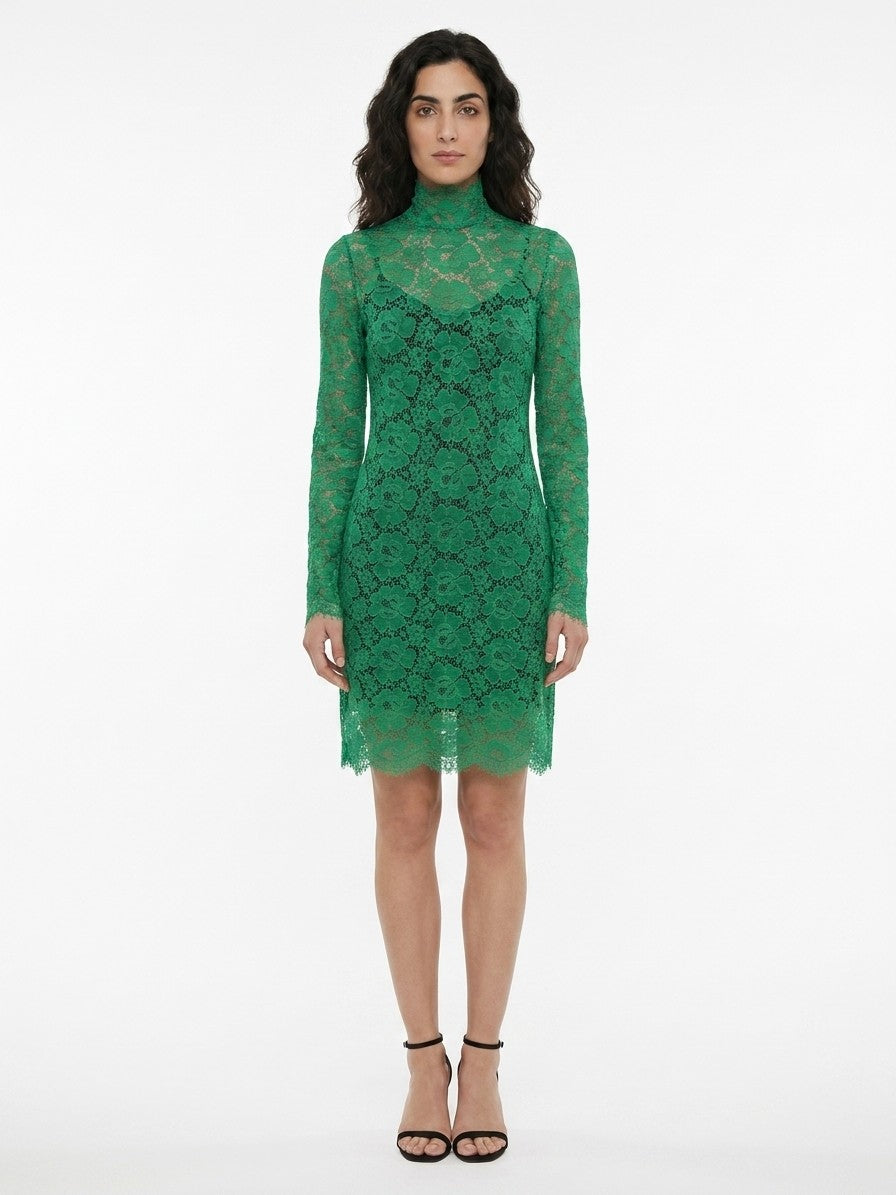 Dolce & Gabbana Grünes Baumwollkleid für den Alltag