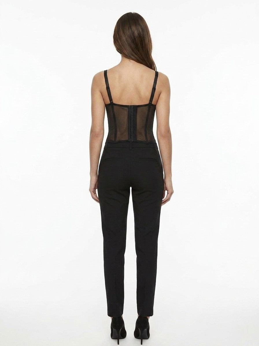 Dolce & Gabbana Schwarzer Body aus Elasthan