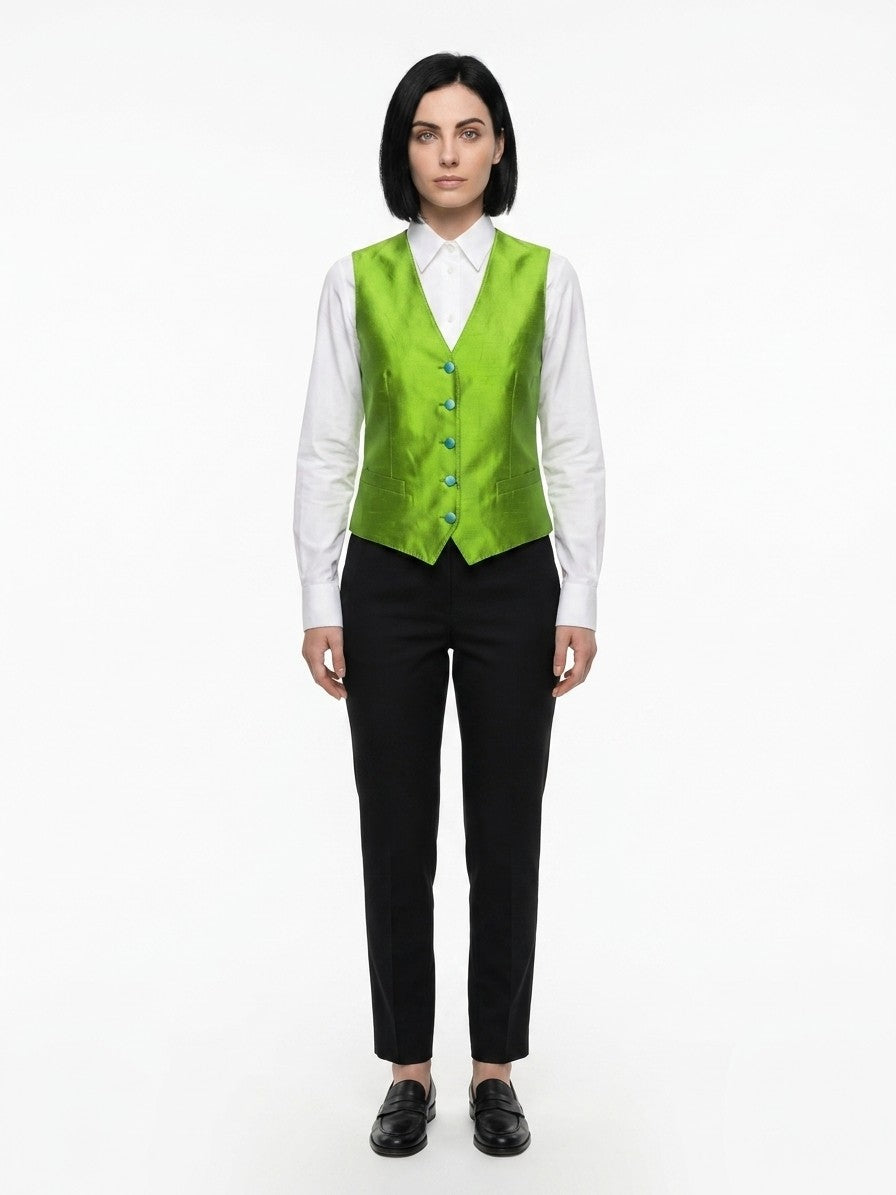 Dolce & Gabbana Grüner Westen aus Elastan