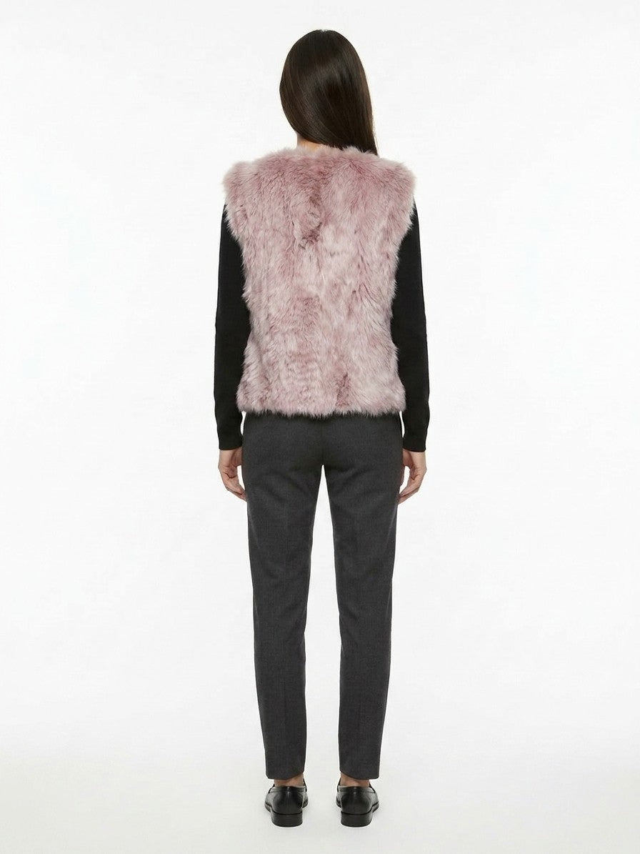 Dolce & Gabbana Pink Silk Sleeveless Jacket