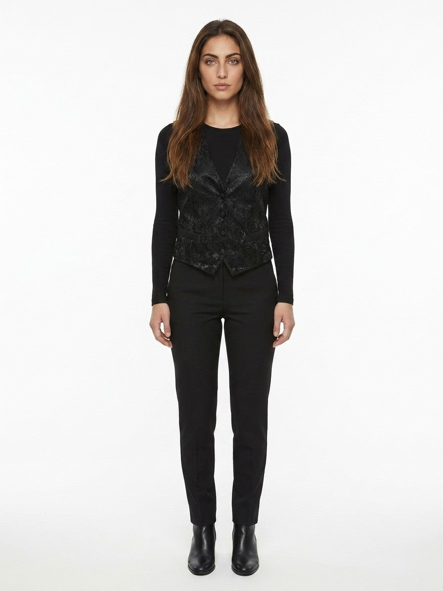 Dolce & Gabbana Schwarze Baumwollweste