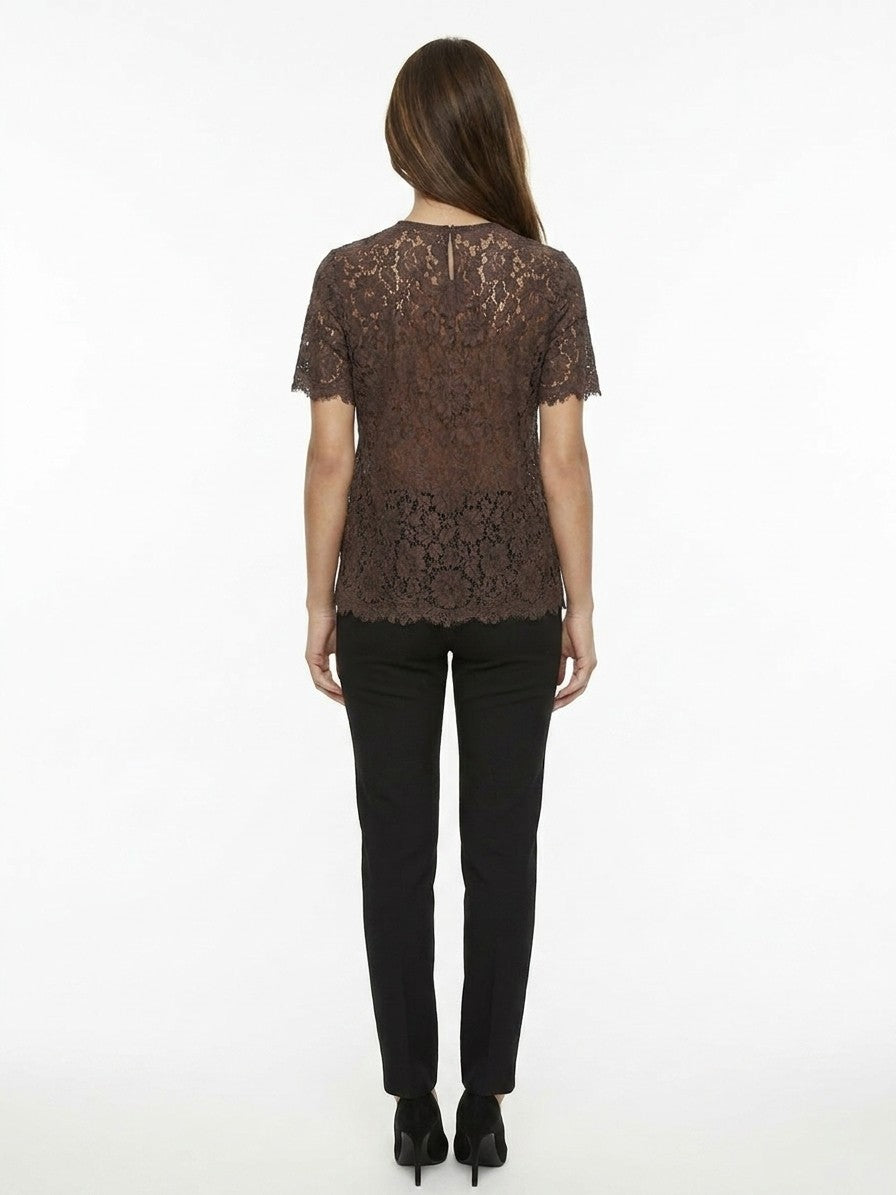 Dolce & Gabbana Braunes Baumwoll-T-Shirt