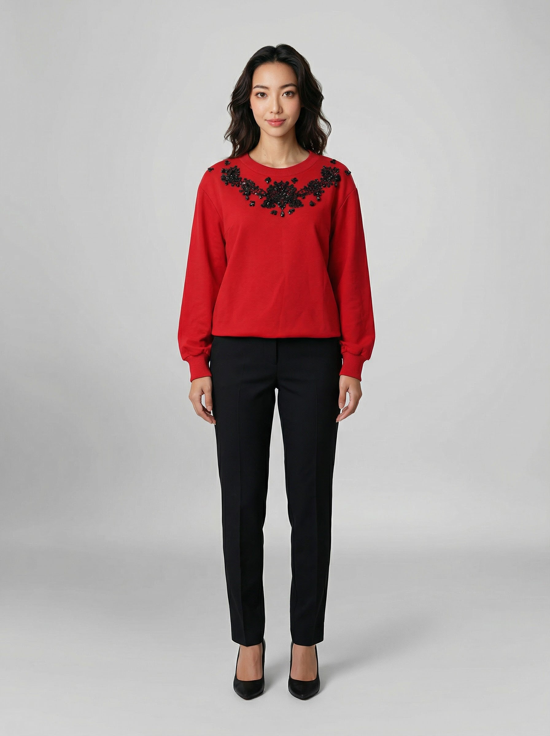 Dolce & Gabbana Zweifarbiger Sweatshirt aus Acetat