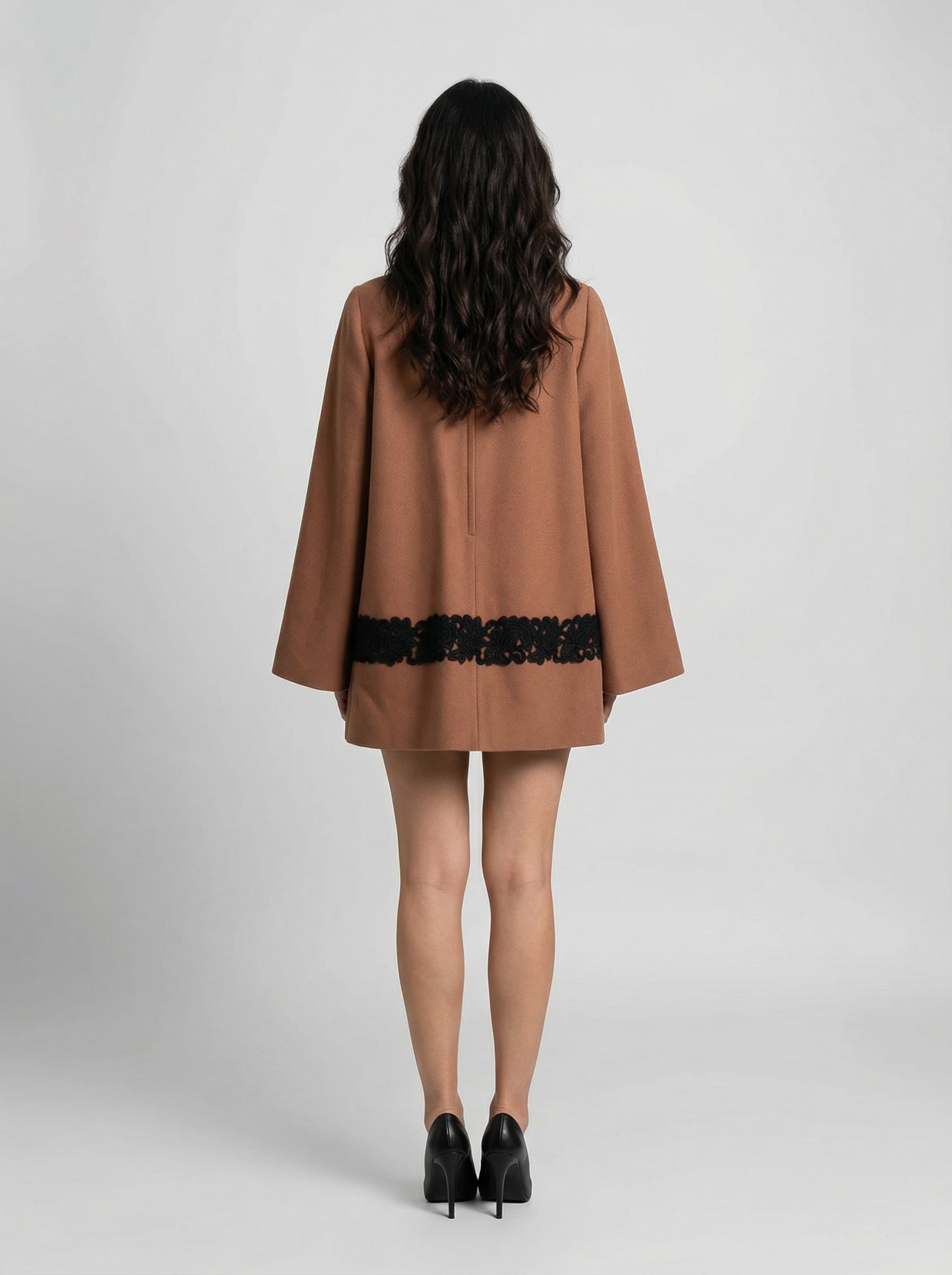 Dolce & Gabbana Braunes Elastan Freizeitkleid