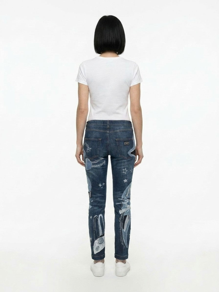 Dolce & Gabbana Blaue Baumwolljeans Denim