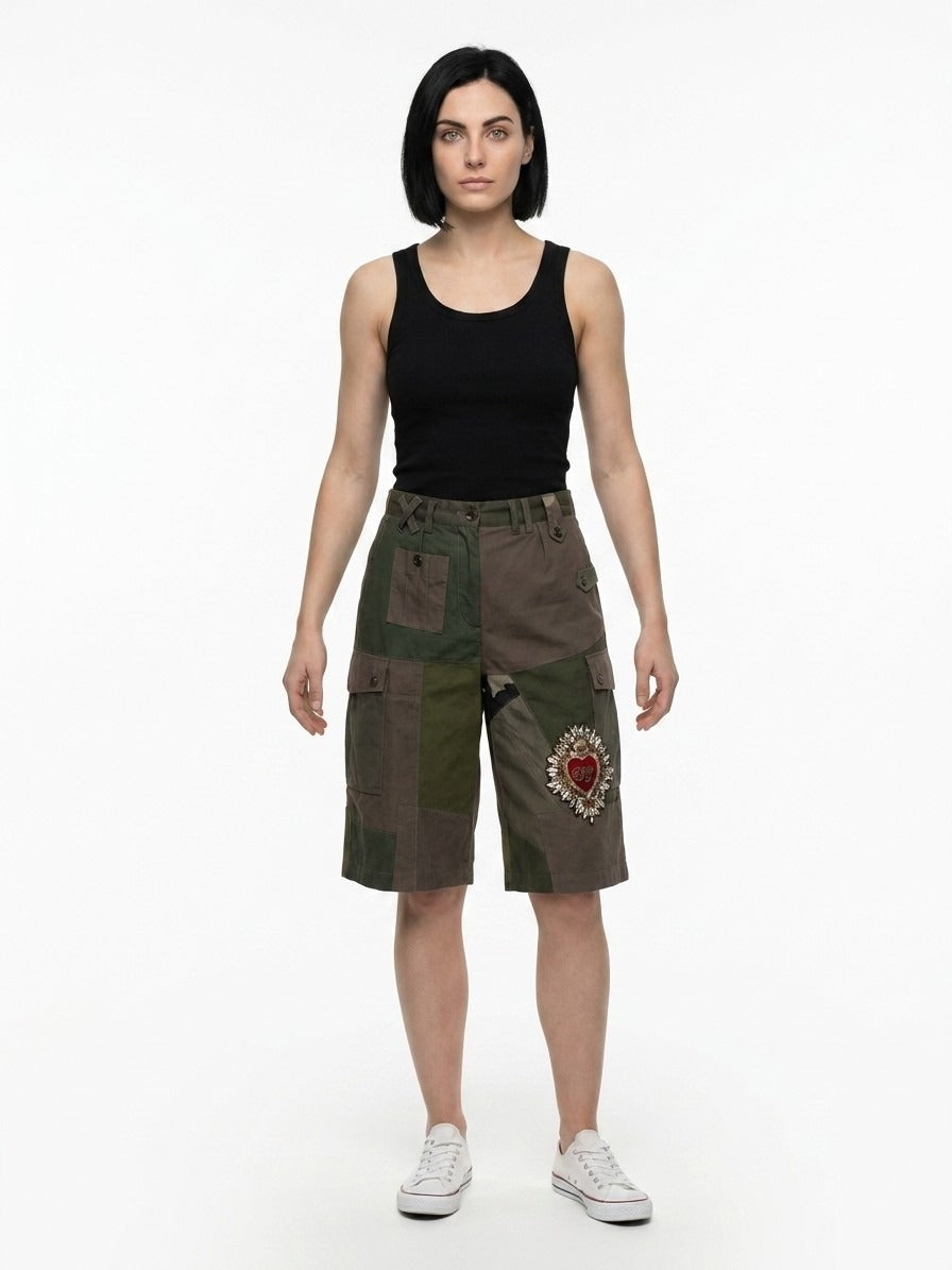 Dolce & Gabbana Jogginghose aus Baumwolle im Military-Look (Trainingshose)