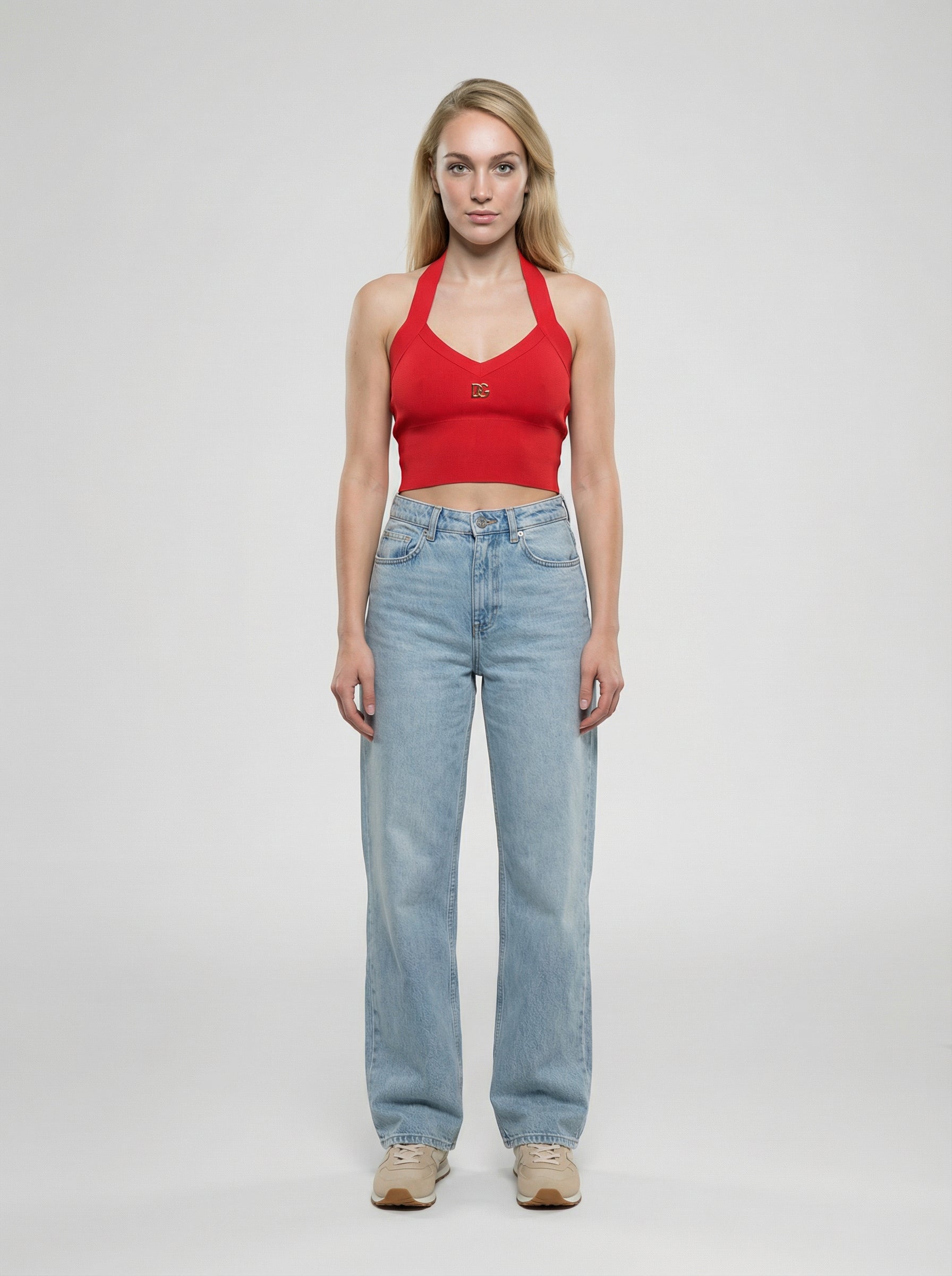 Dolce & Gabbana Rote Kaschmir-Tanktops